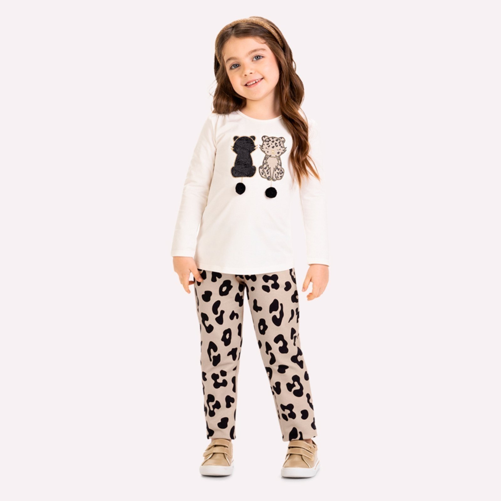 Infantil - Conjunto Menina Animal Print Milon