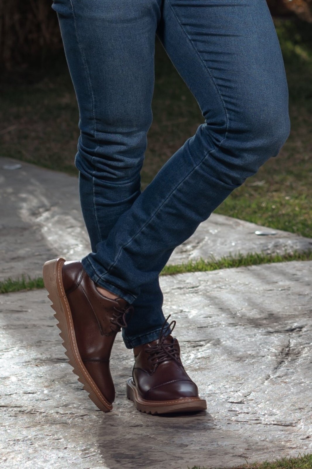 Sapato Social Oxford Verona Tratorado Confortável Masculino Social Brogue