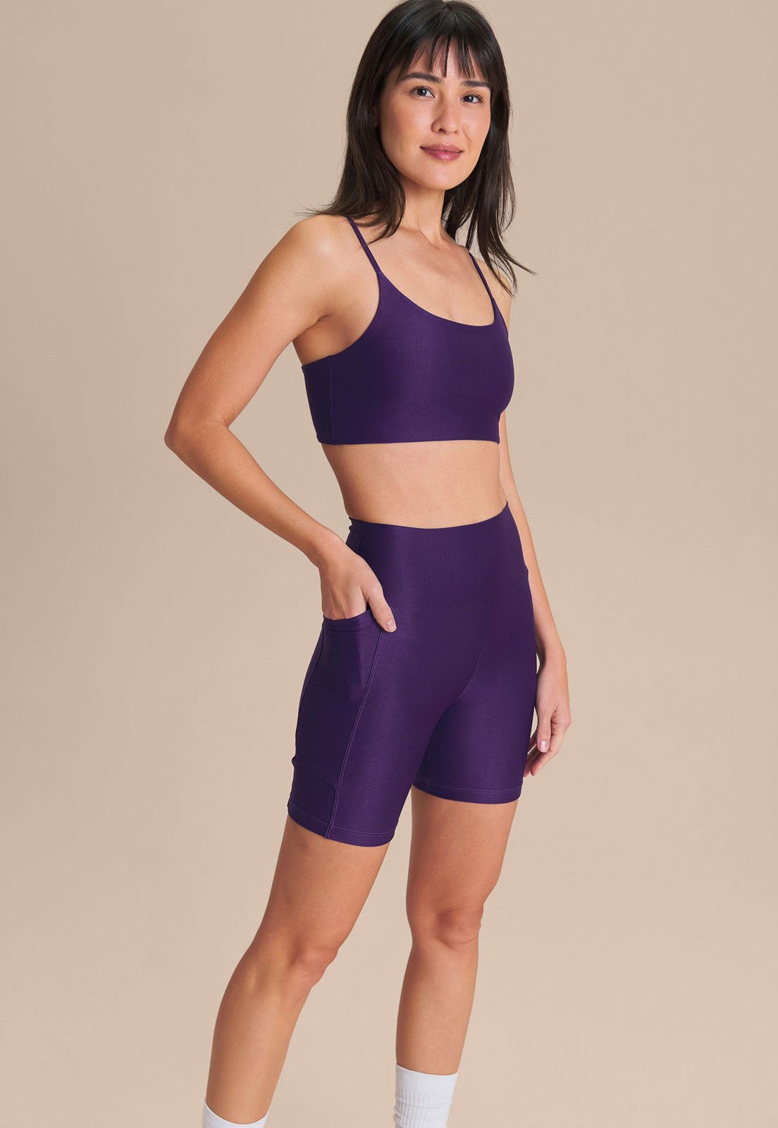 Top Feminino Live Curve Allure Adaptiv Roxo