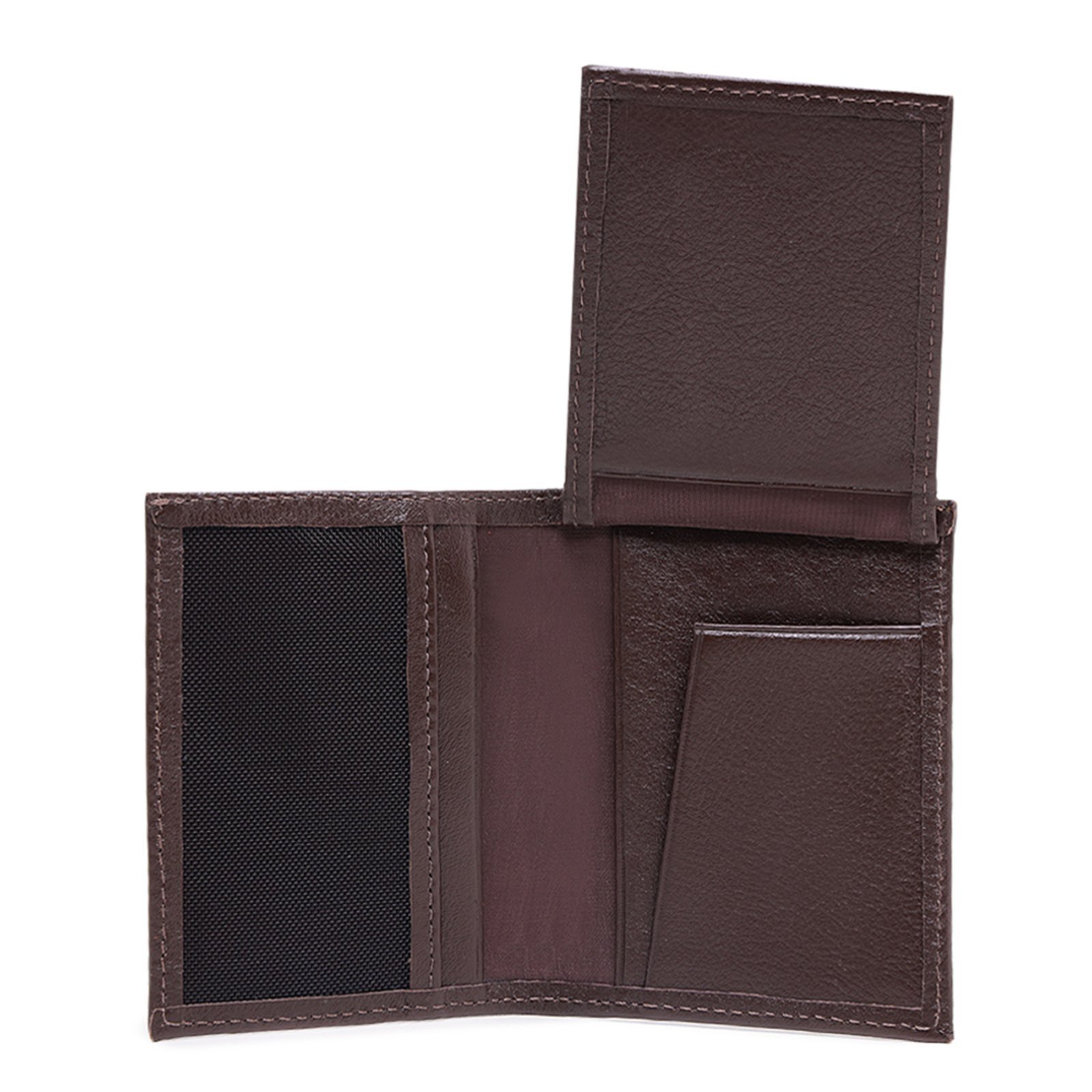 Vista 3 Carteira Masculina Couro Malbork Dinheiro Cartão CA-944LM marrom Malbork marrom
