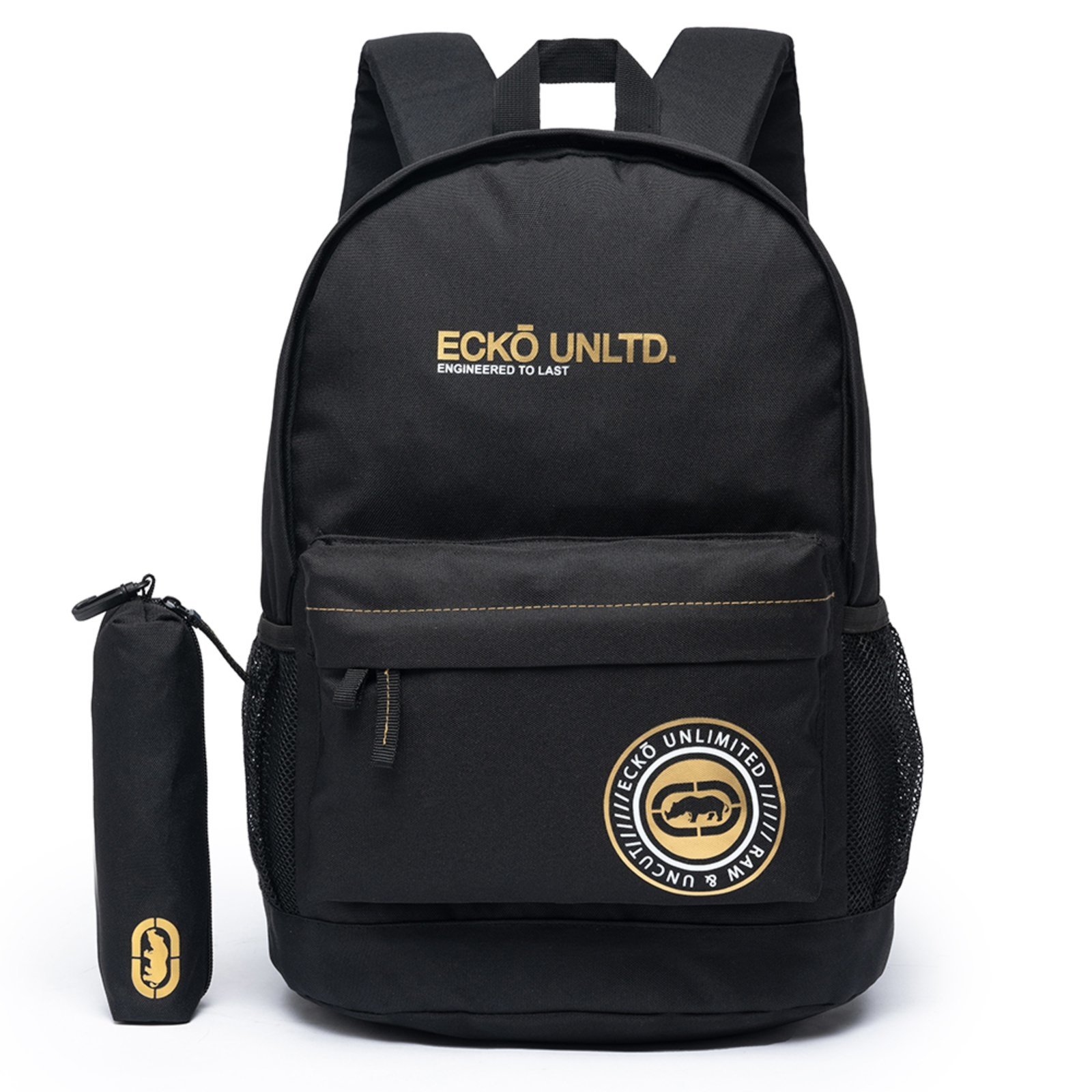 Mochila + Estojo Escolar Masculina Espaçosa Notebook Ecko