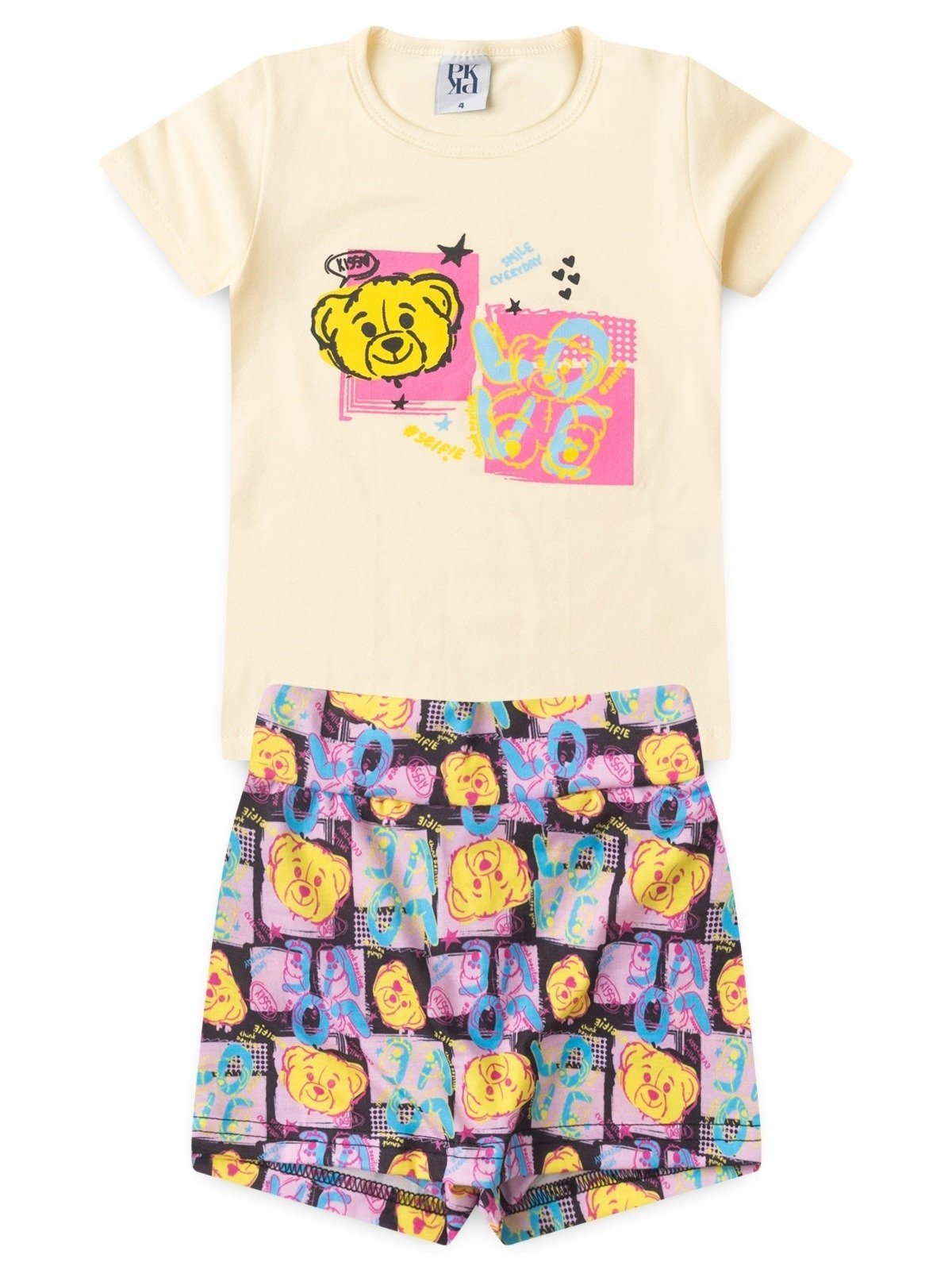 Infantil – Conjunto Platinum Fofura De Pelúcia Off-White