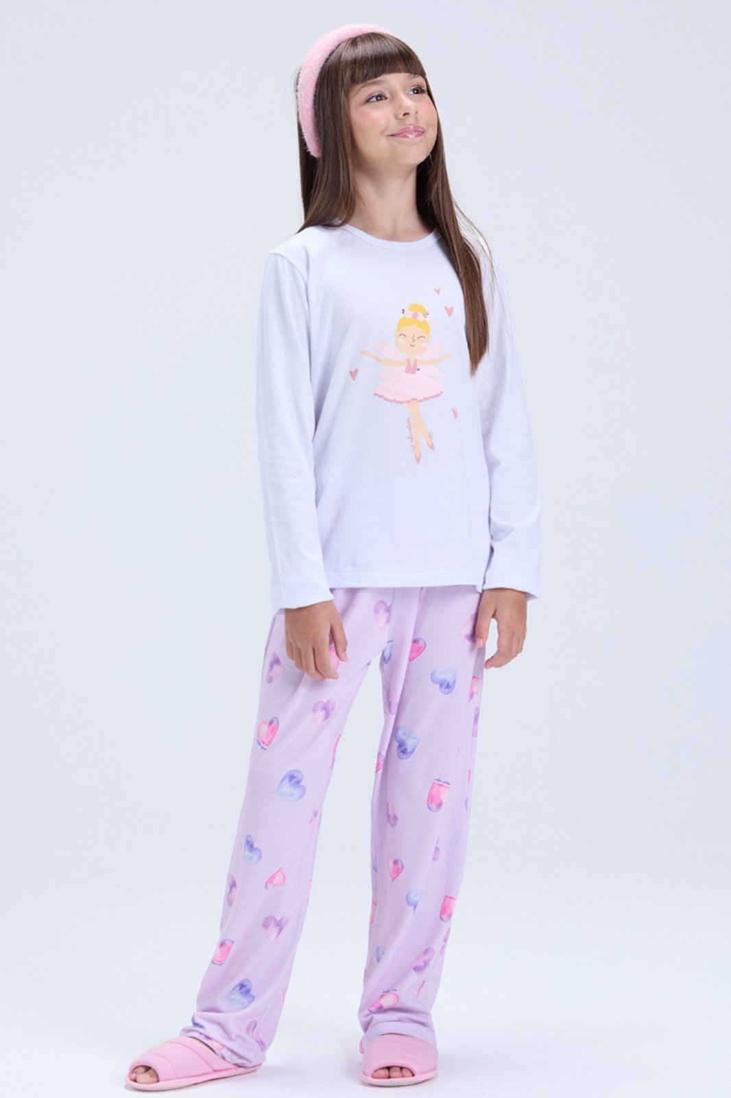 Pijama Feminino Inverno Estampa de Fada