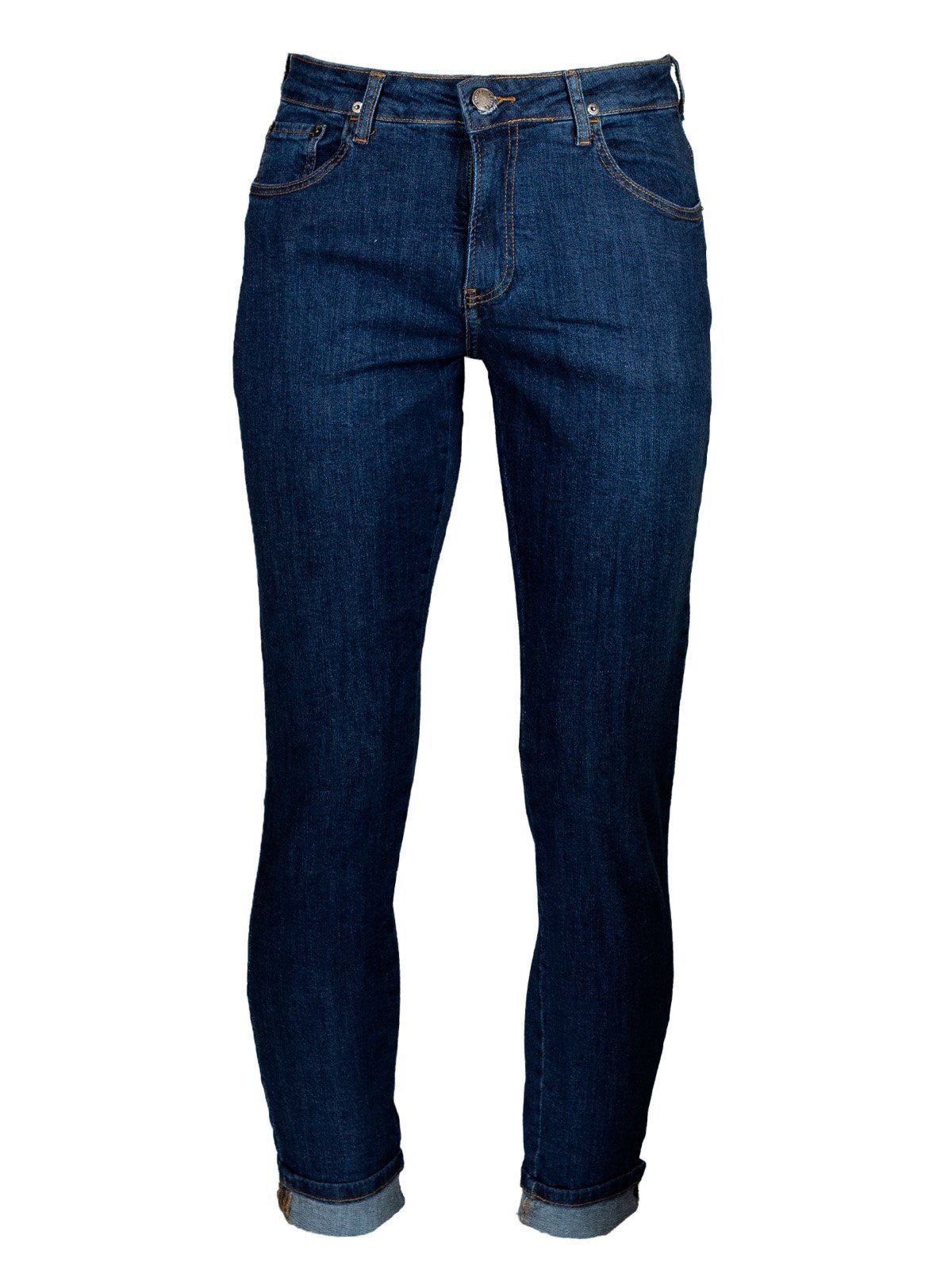 Calça Jeans Masculina Oficina Reserva Slim Bogart Casual Confortável Cintura Média Azul