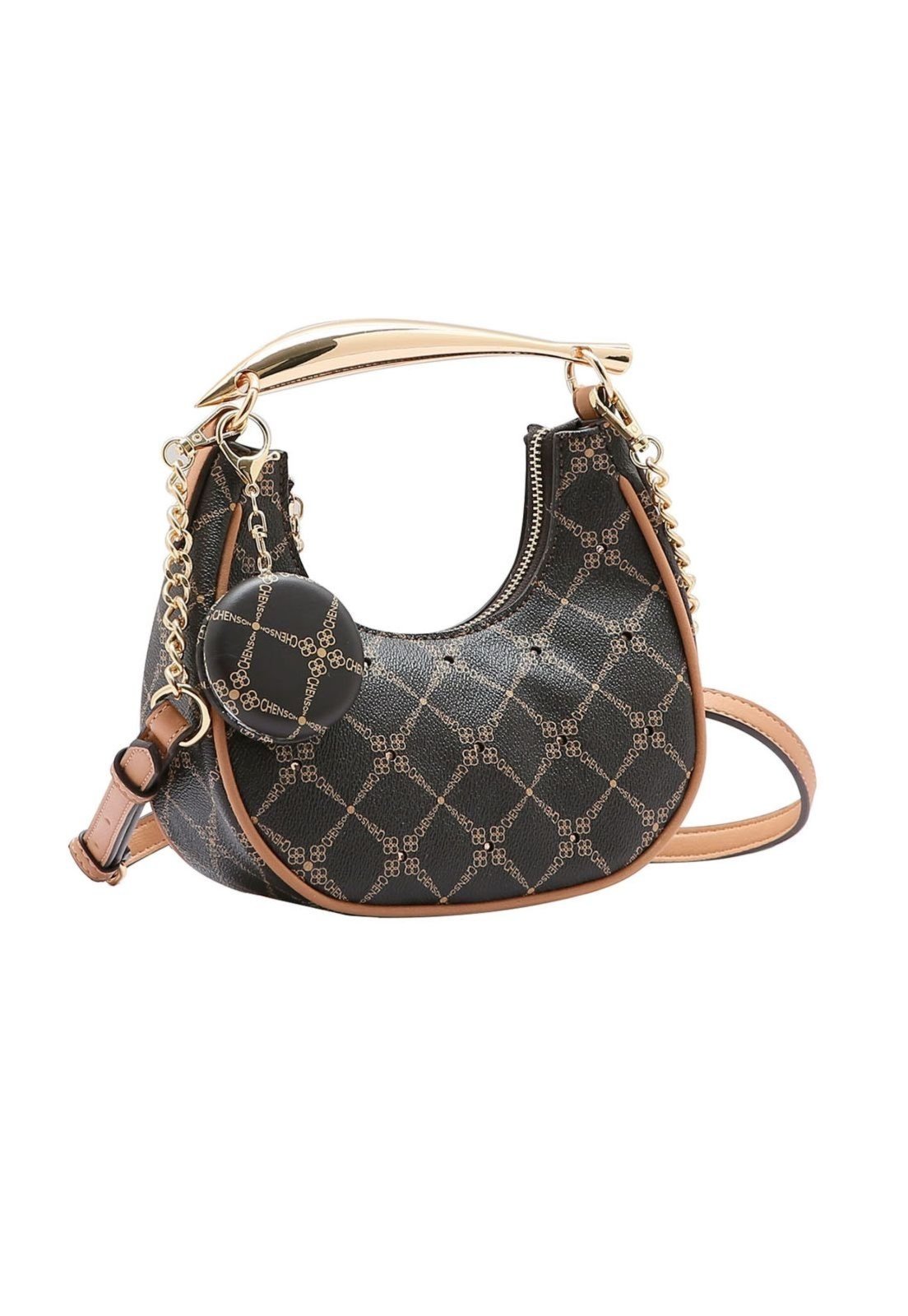 Bolsa Feminina Chenson Cristal Classico Cafe 3484723