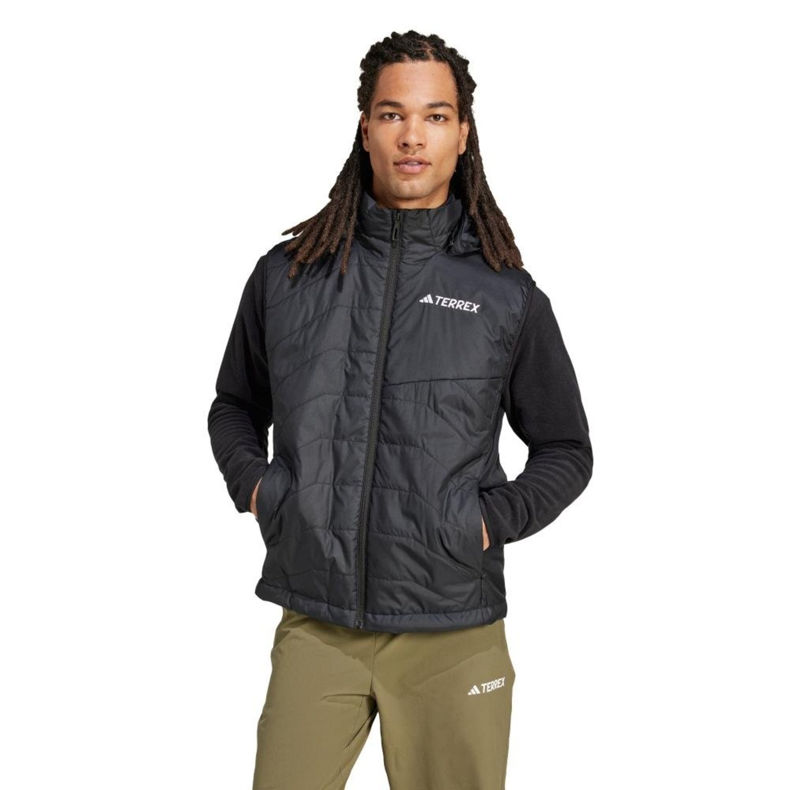 Colete Capuz Isolamento Terrex Multi Climawarm adidas Performance Preto