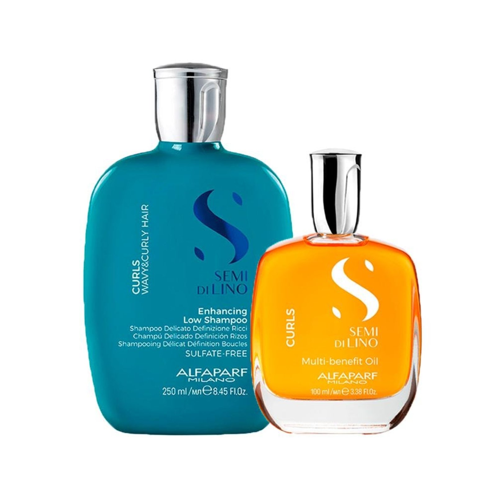 Alfaparf Semi Di Lino Curls Shampoo e Óleo