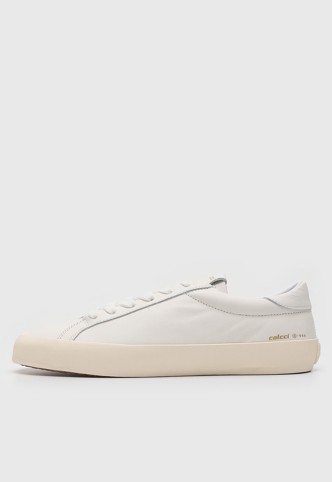 Tênis Material fácil de limpar Colcci Urbs Liso Branco