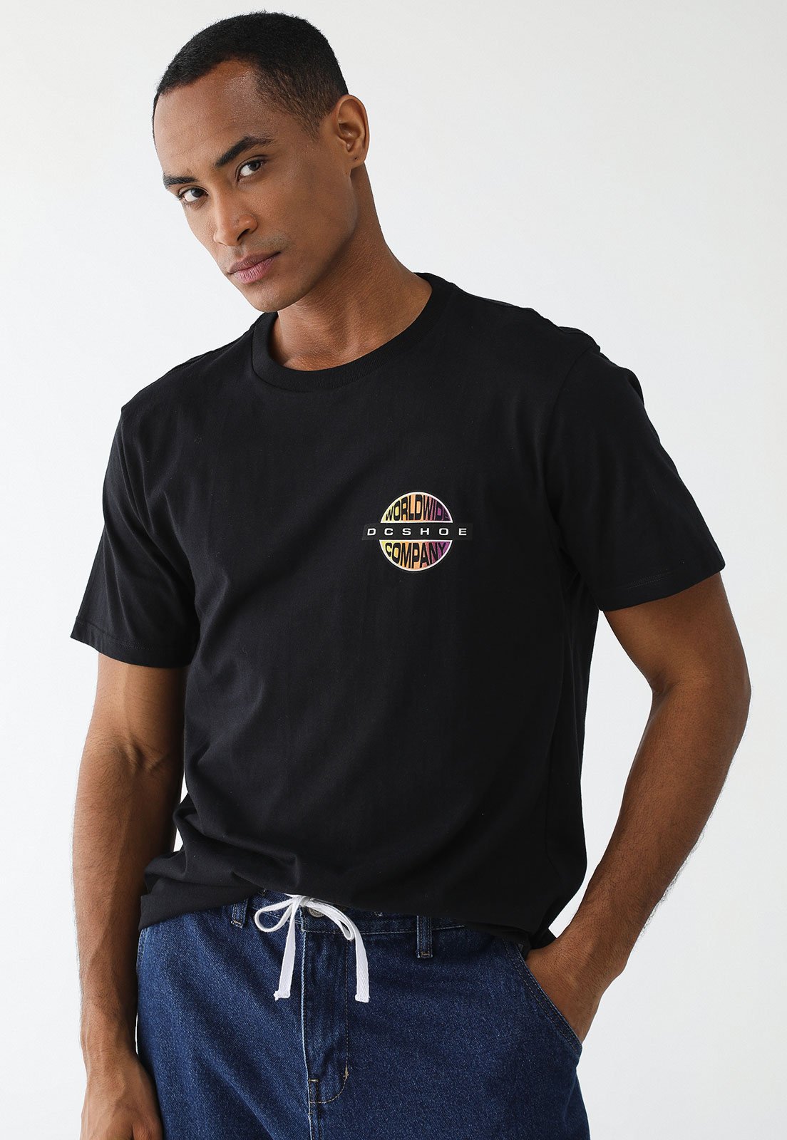 Camiseta DC Shoes Reta Core Preta
