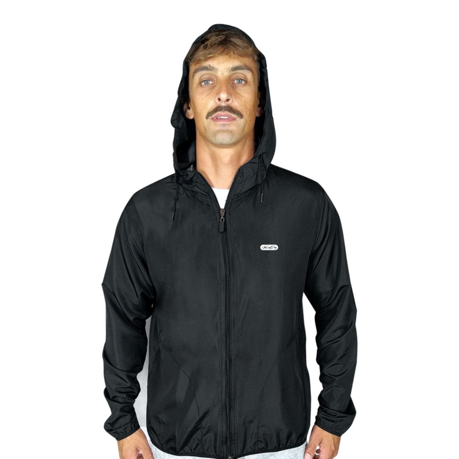 Jaqueta Corta Vento Masculino Preto WSS Brasil Shape