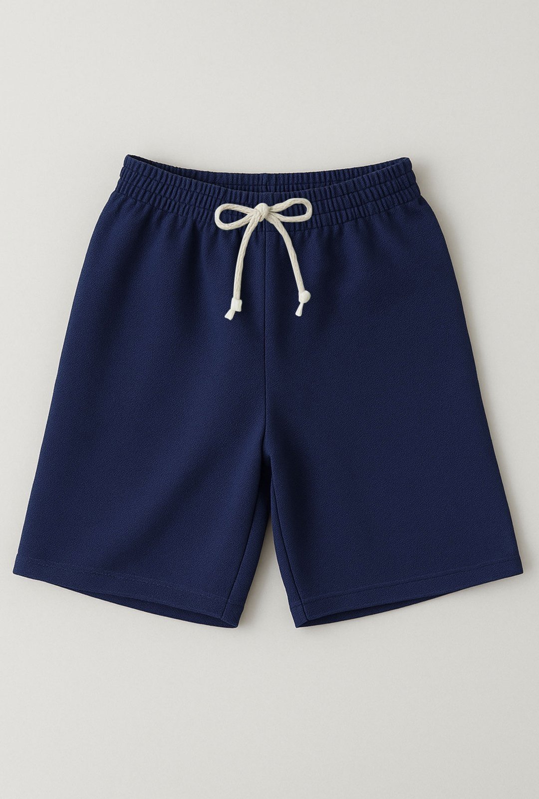 Vista 2 Infantil - Bermuda Short Moletinho com Cadarço Lisa Marinho - 3 ao 14 - Look Look Infantil multicolorido Look Infantil multicolorido