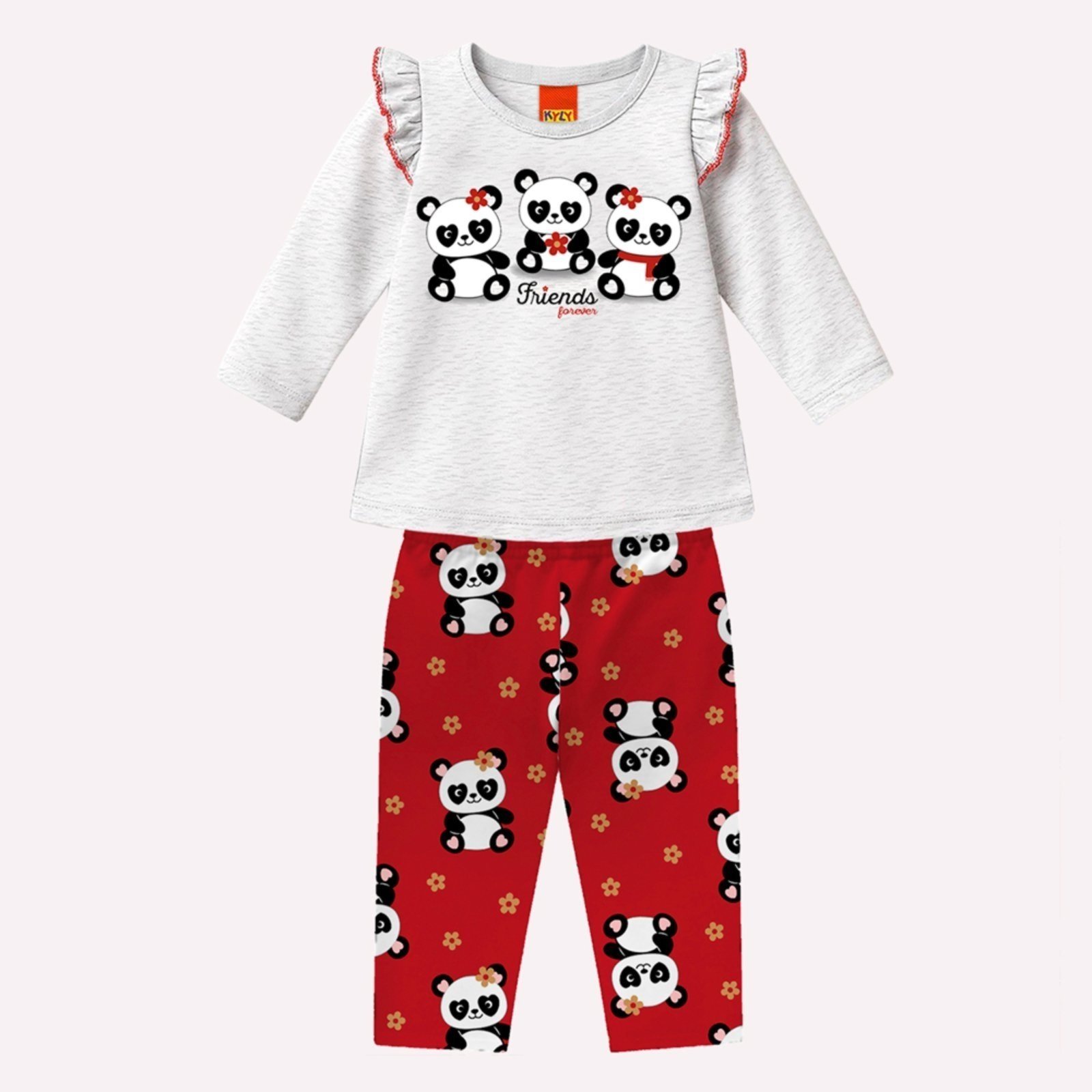 Infantil - Conjunto Menina Pandinhas Kyly