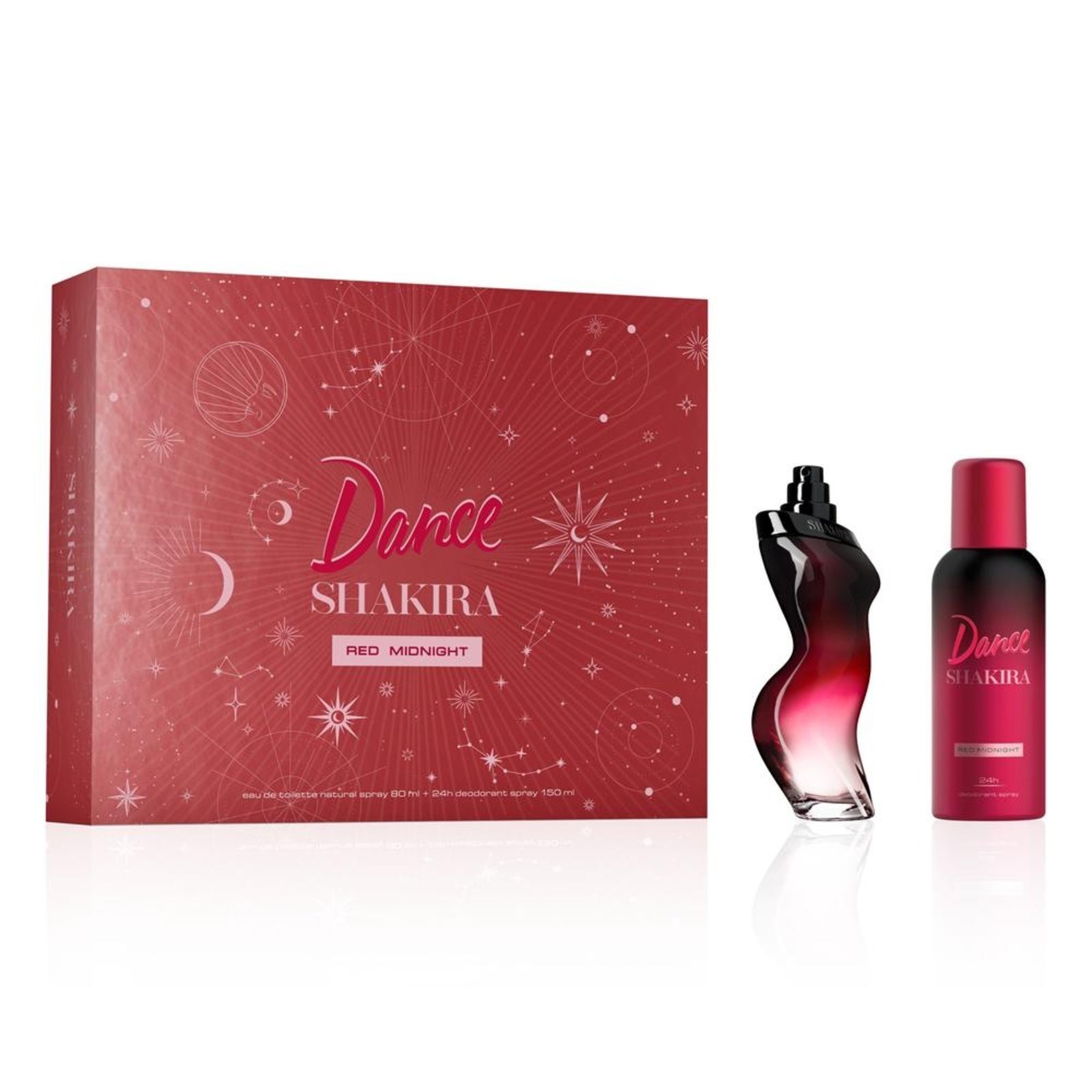 Kit Shakira Dance Red Midnight Eau de Toilette 80ml + Desodorante 150ml