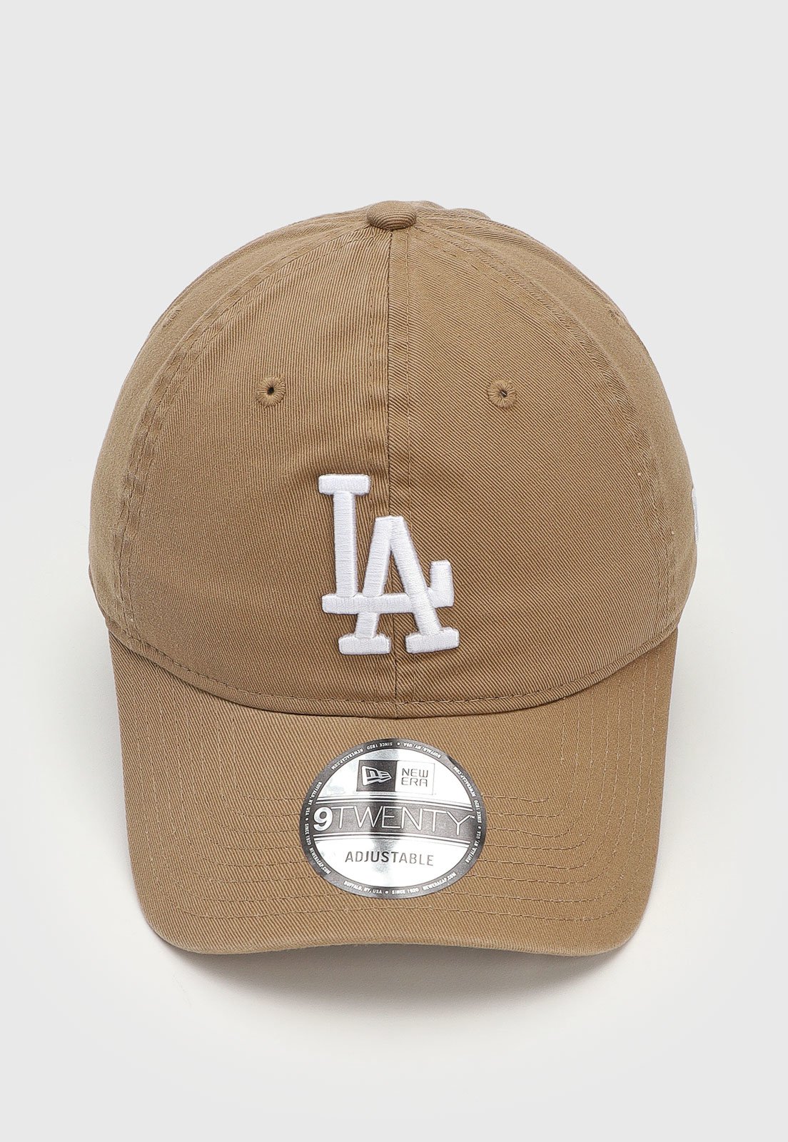 Boné Aberto New Era Aba Curva Permanente Los Angeles Dodgers Bege
