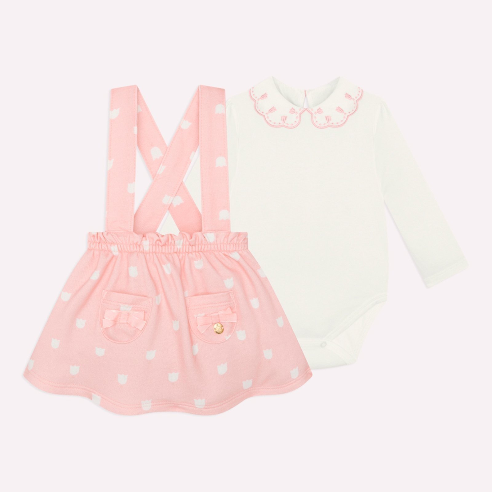 Infantil - Conjunto Menina Bordado Milon