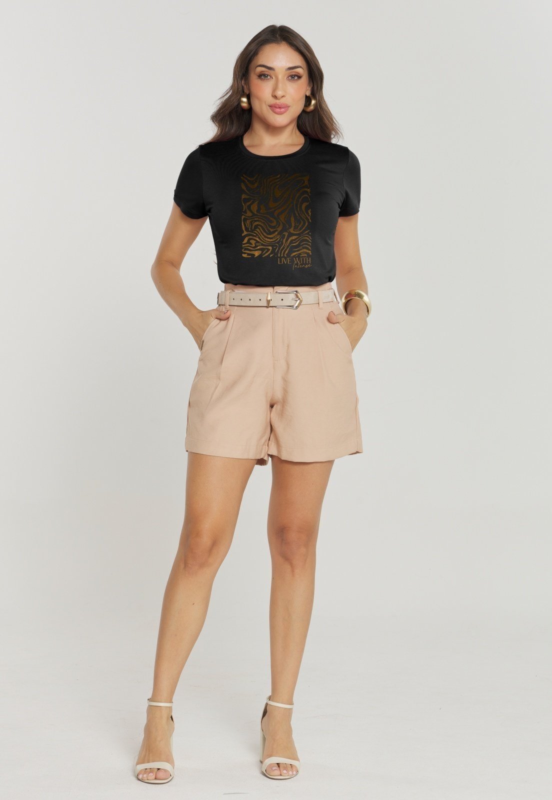 T-shirt Rudély Abstract Preto