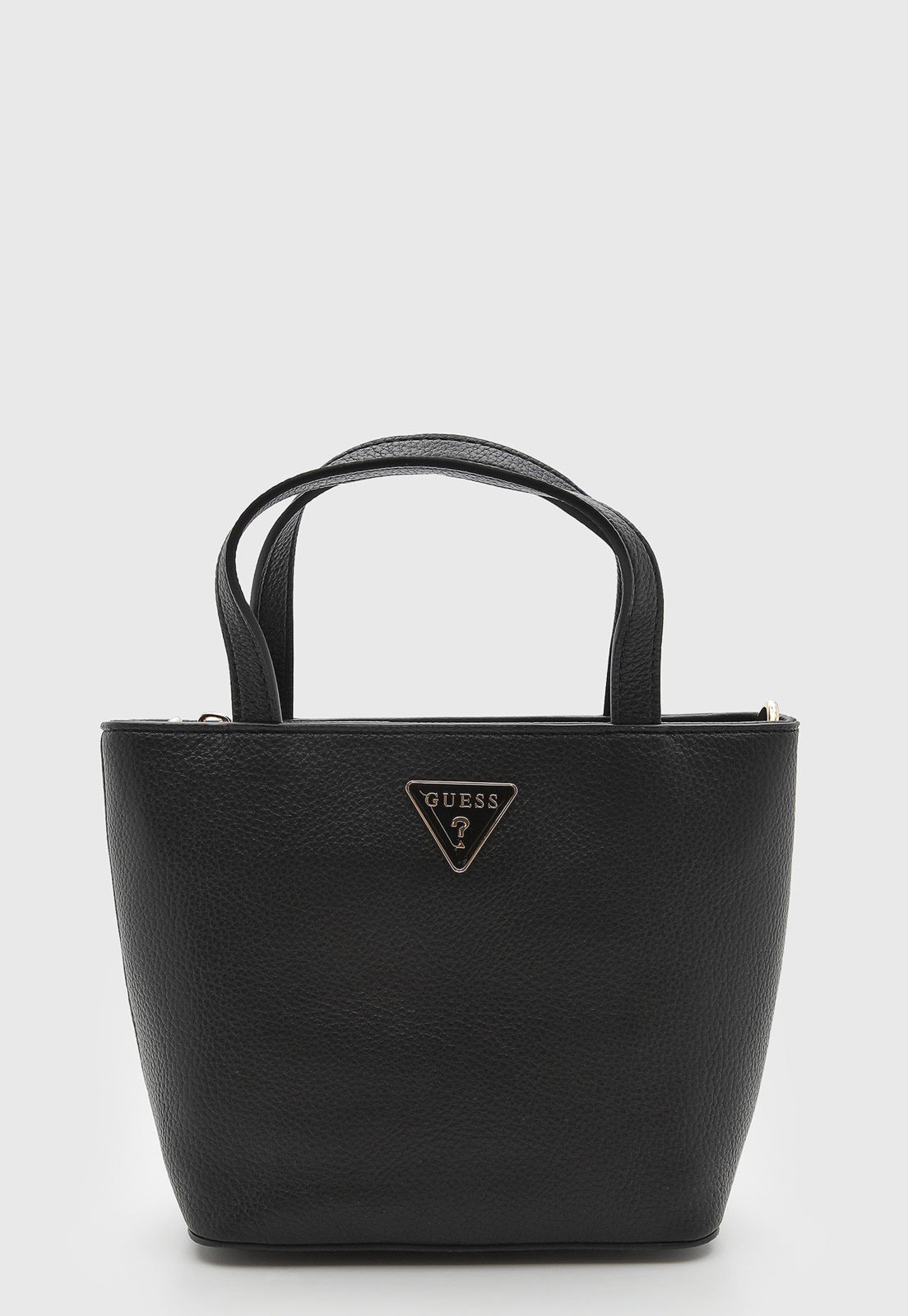 Bolsa Feminina Guess Estruturada Logo Preta
