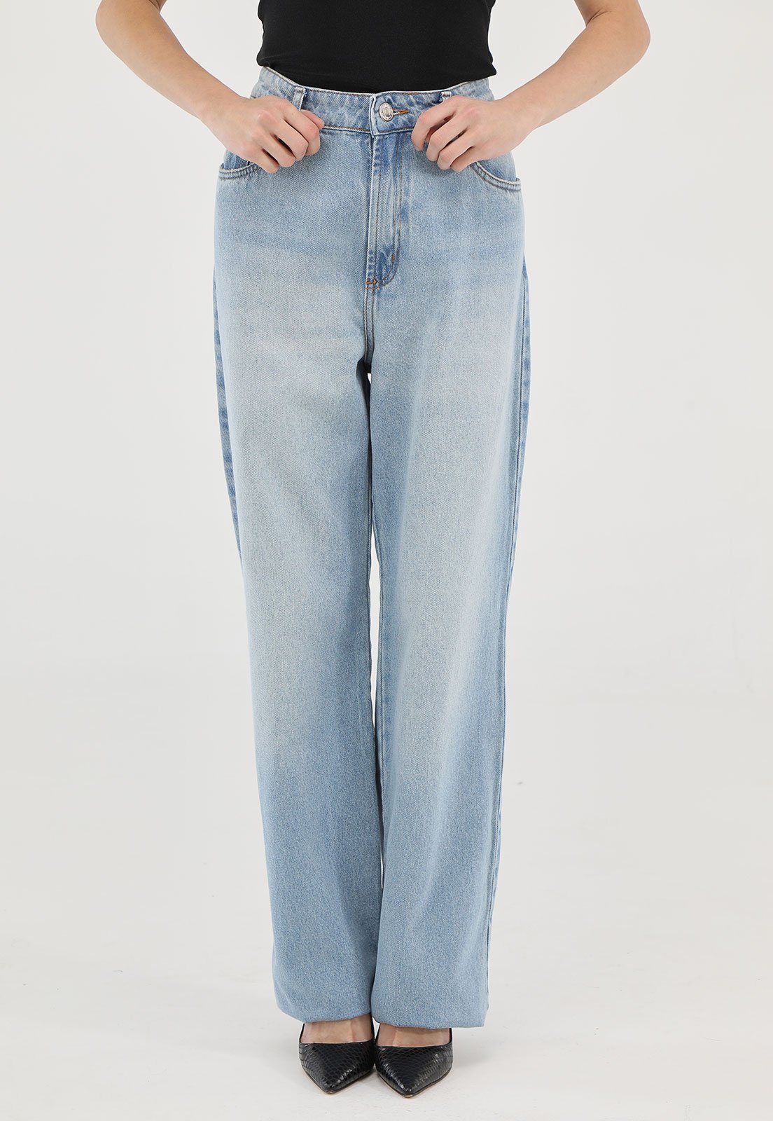 Calça Jeans My Favorite Reta Pocket Azul