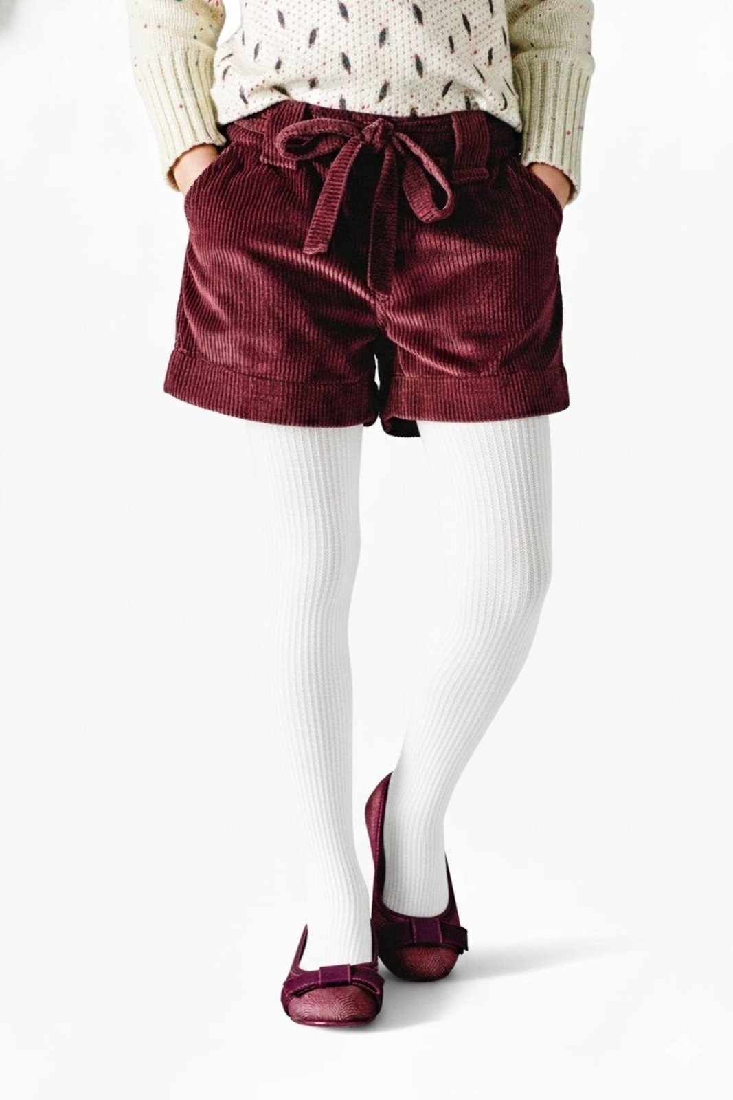 Vista 2 Meia Calça Fio 70 Canelada Selene branco SELENE branco