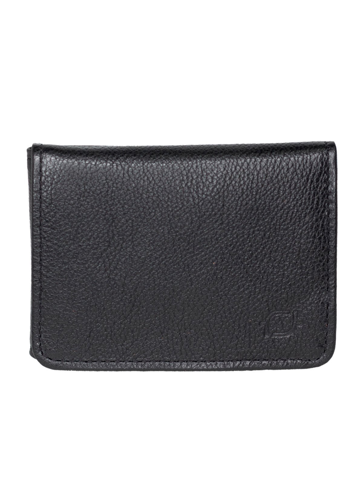 Vista 2 Carteira Masculina Fasolo Casual Skin Couro Legítimo Porta Cartão Documentos preto Fasolo preto