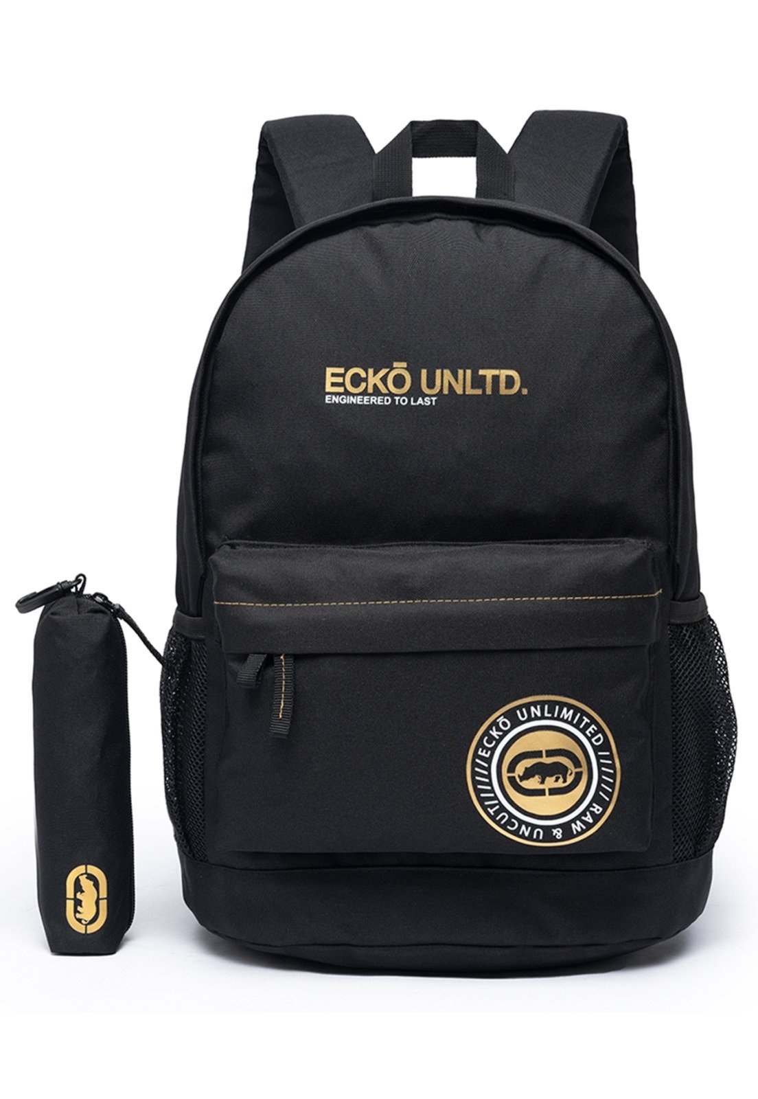Kit Bolsa De Costas E Estojo Masculino Preto Original