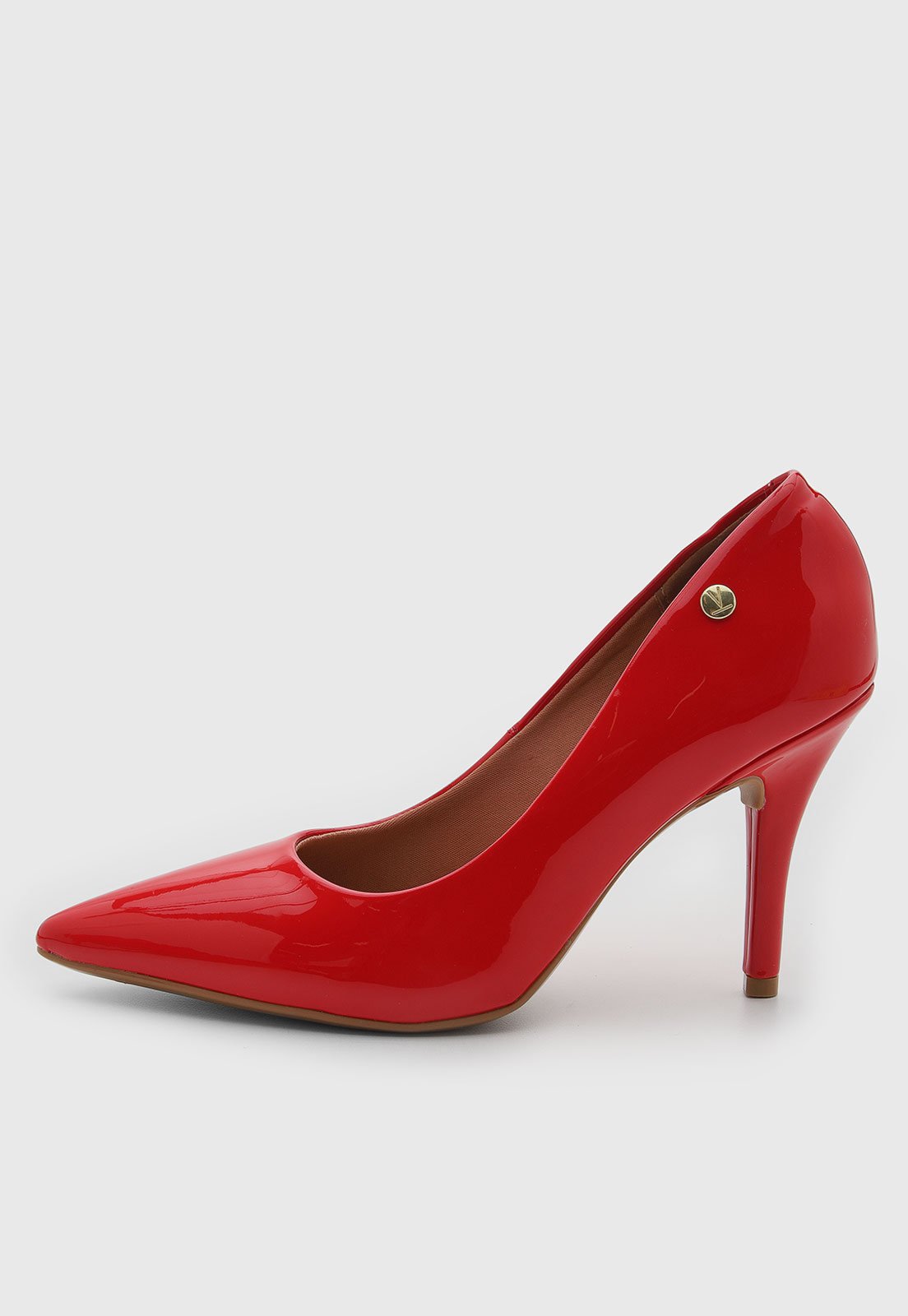 Scarpin Feminino Vizzano Salto Alto Vermelho