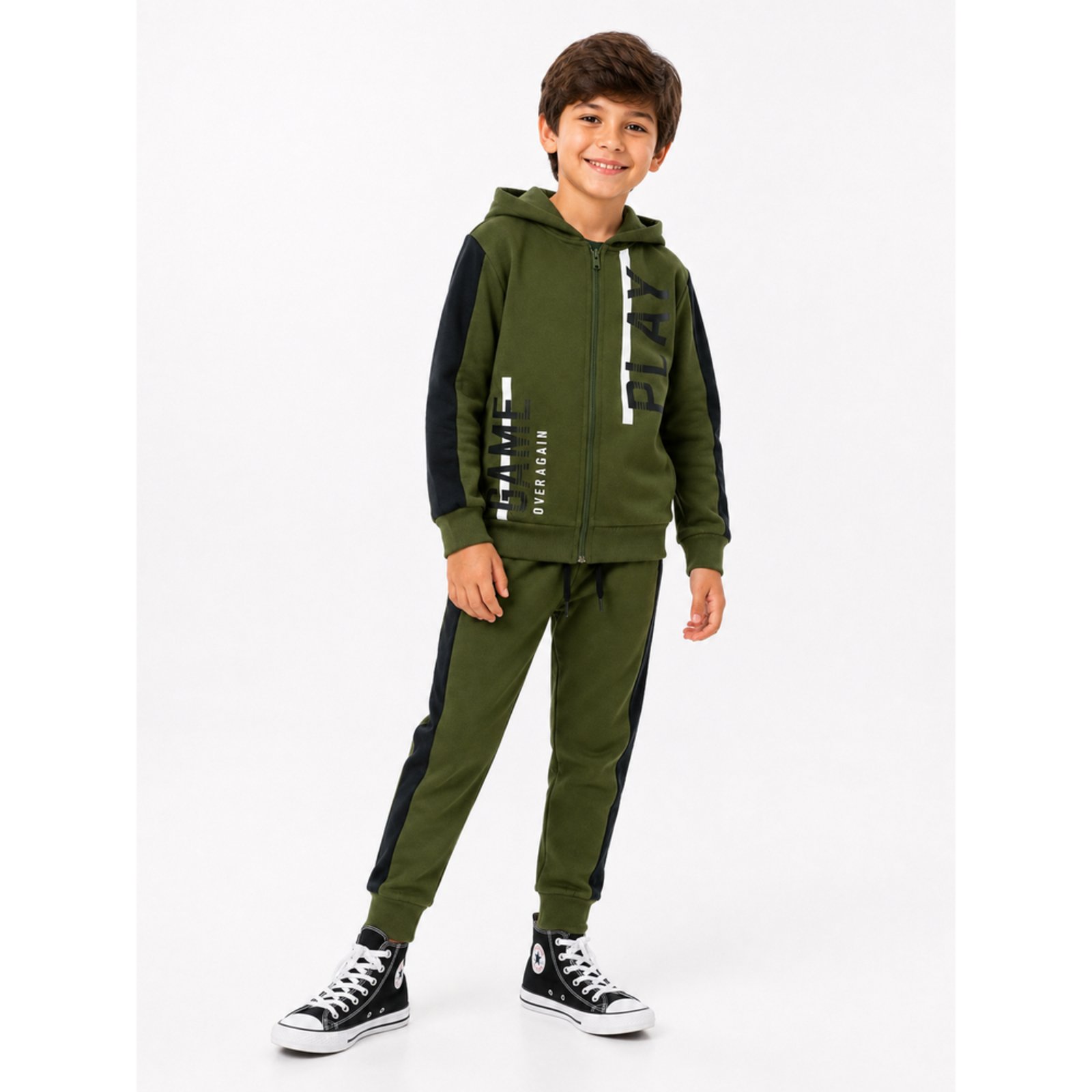 Infantil - Conjunto Menino Inverno Game Over Kangulu