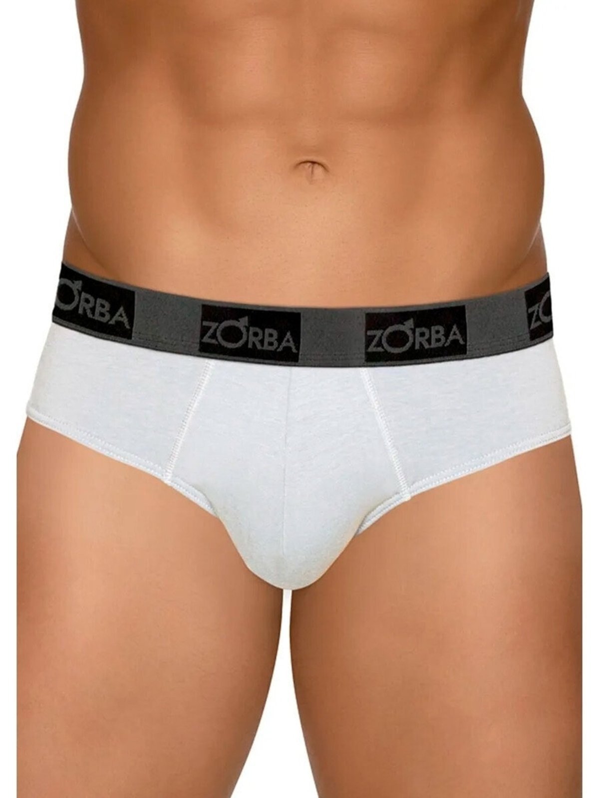 Vista 3 Kit com 6 Cuecas Slip Zorba 716 cinza Zorba cinza