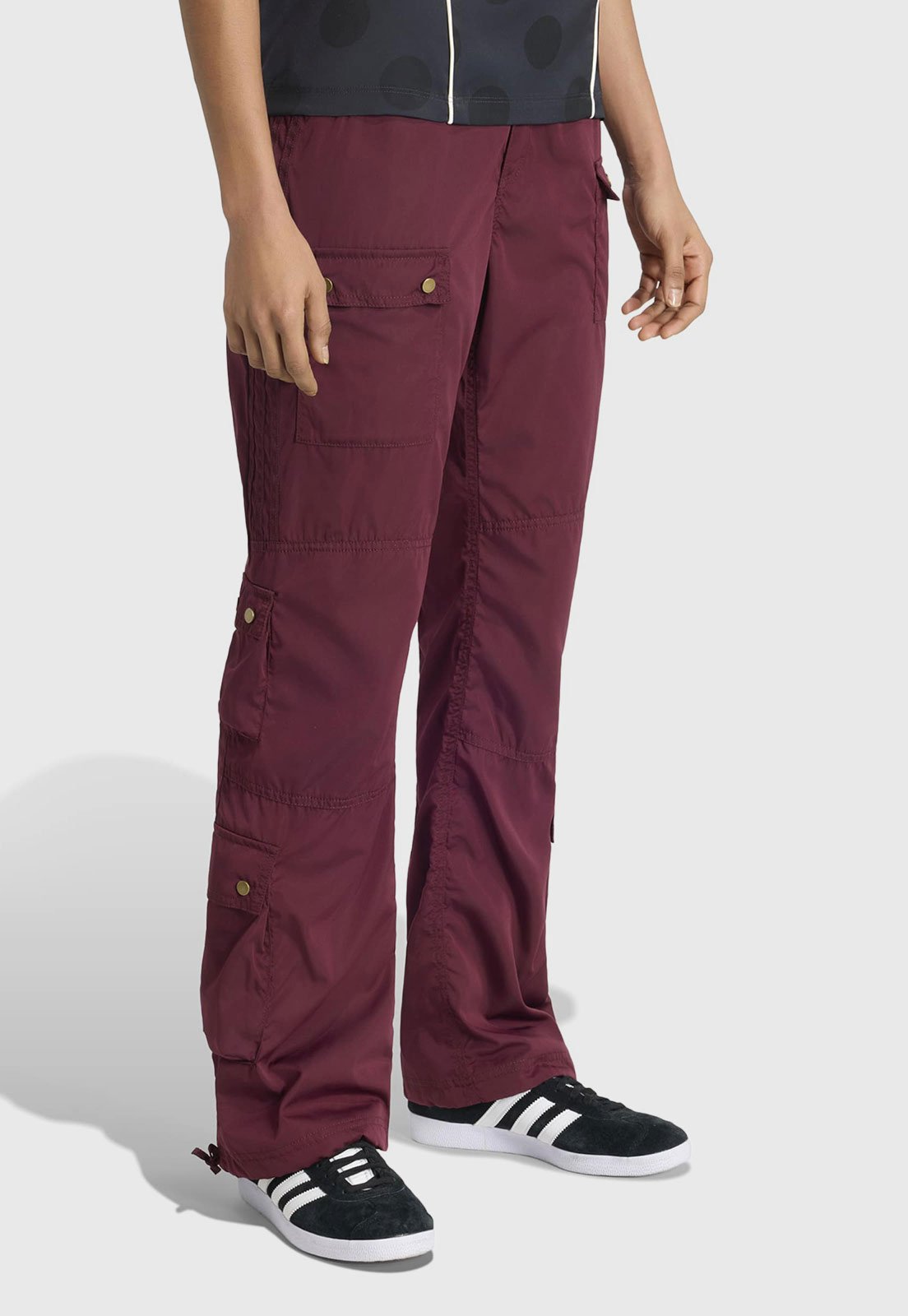 Calça Cargo Feminina Adidas Originals Bordô