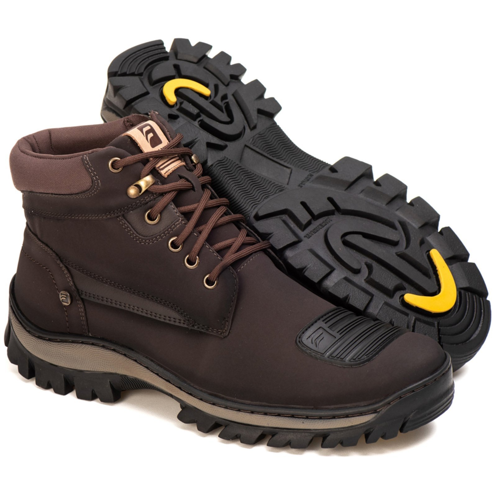 Bota Masculina Adventure Solado Costurado Zafrem Café