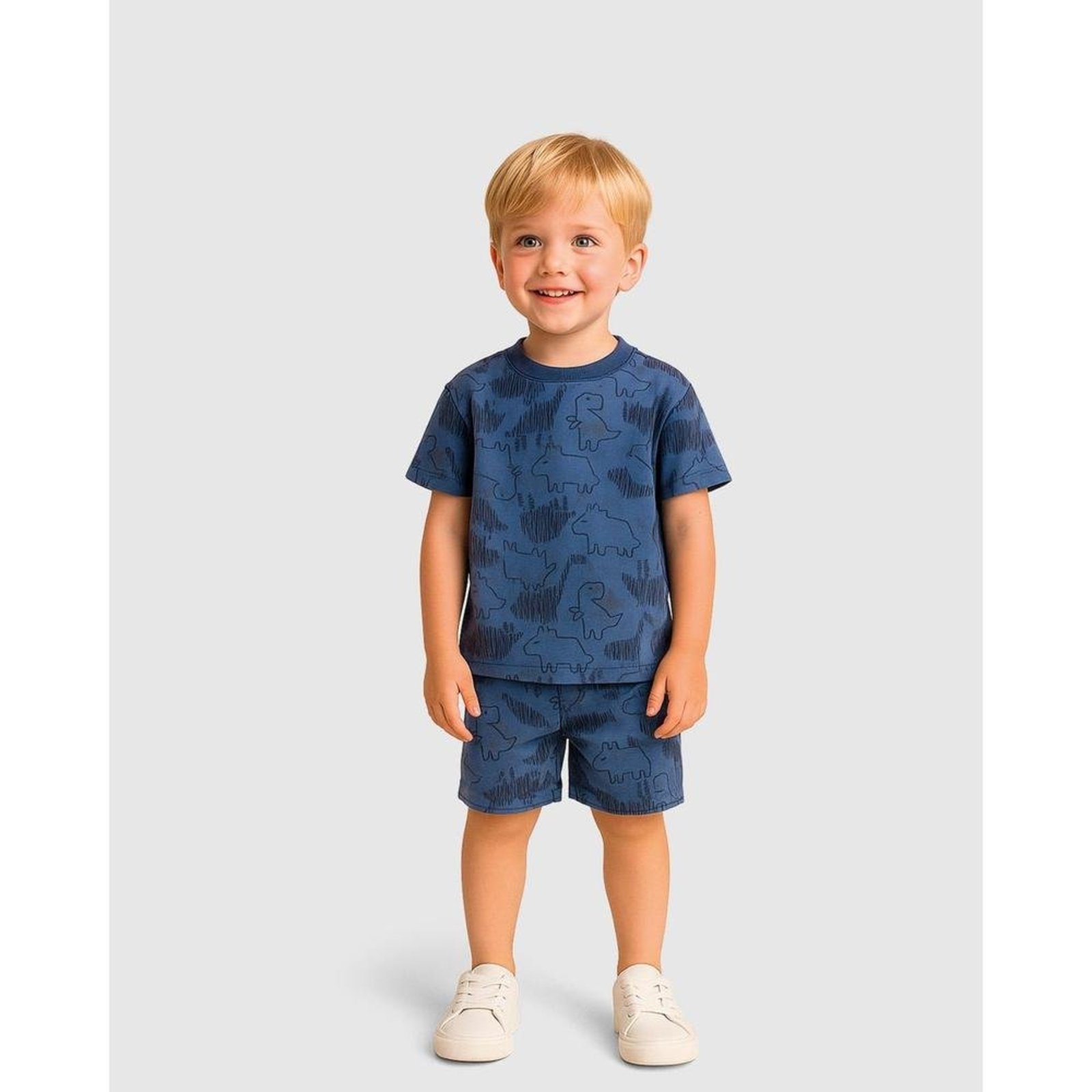 Infantil - Bermuda Menino Estampada Cós Elástico Em Microfibra Malwee