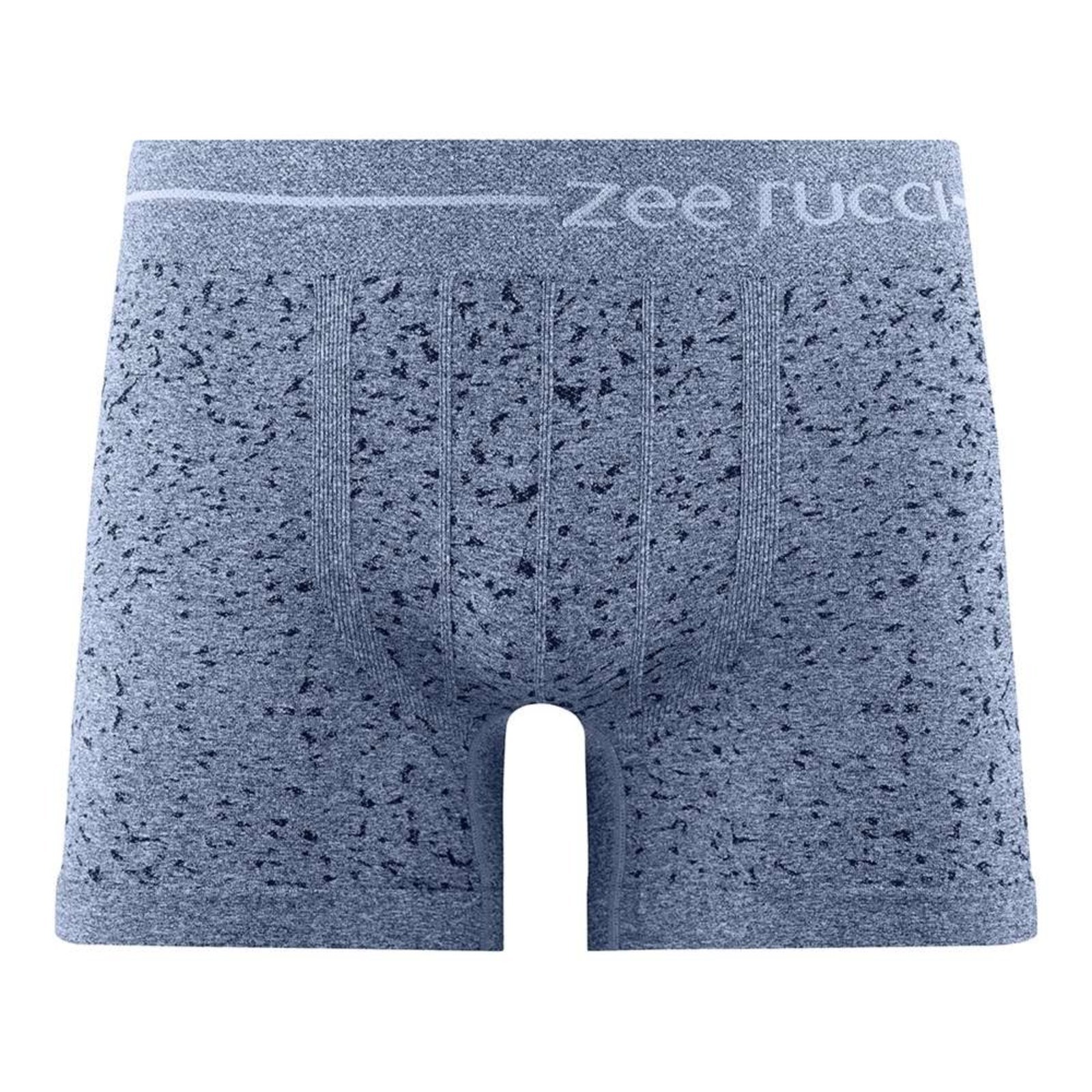 Cueca Boxer Mescla sem Costura Jacquard Pontilhados Navy