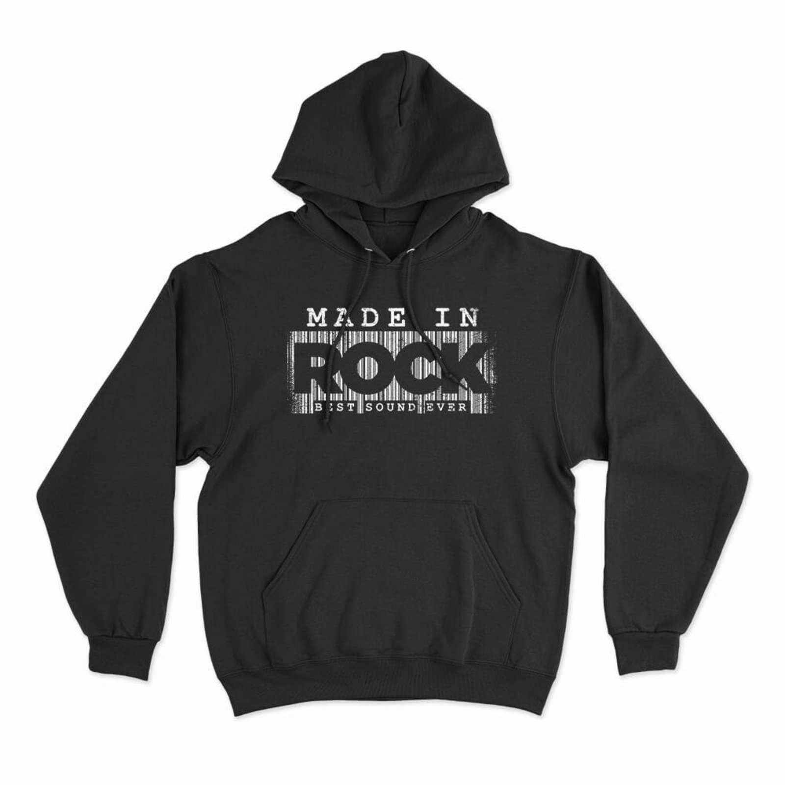 Moletom Com Capuz Made In Rock - Preto - Casual - Studio Geek