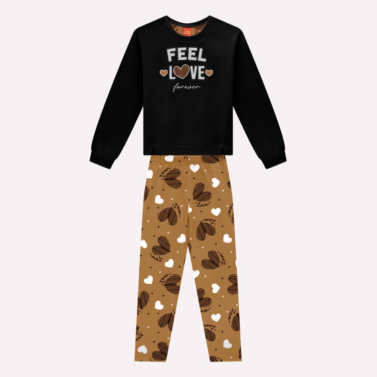 Infantil - Conjunto Menina Corações Kyly