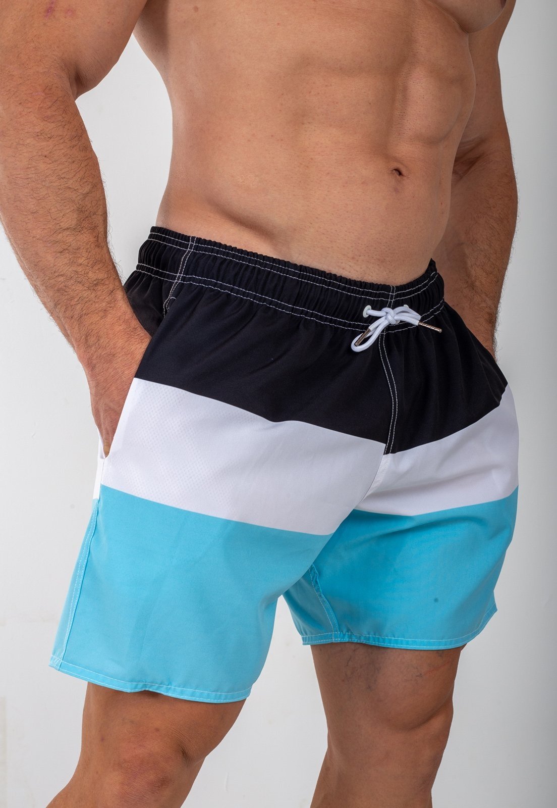 Short Bermuda Praia Dulk Blue Hit Listrado
