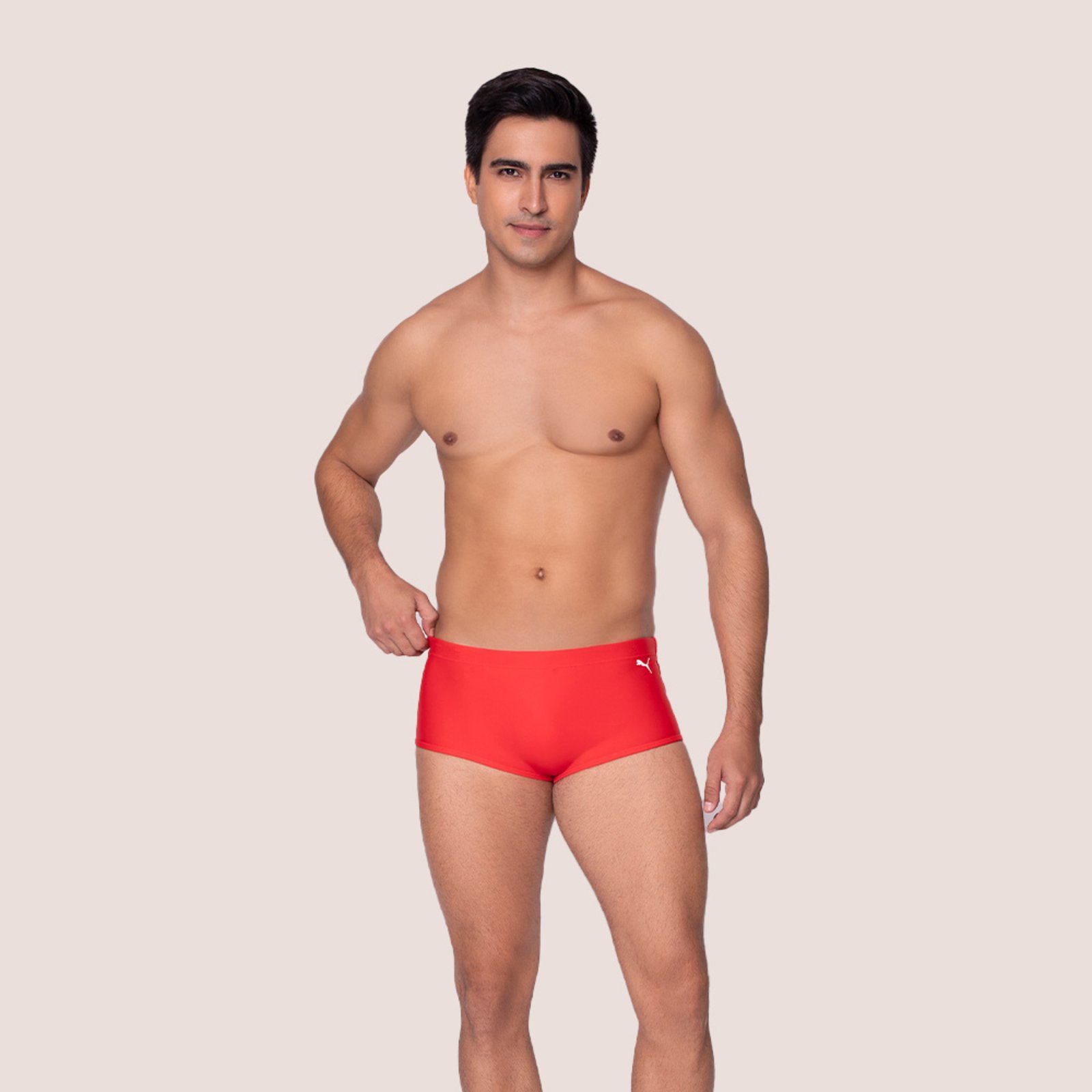 Sunga Masculina Lateral Larga Ultra Resistente Uv 50+ Vermelho