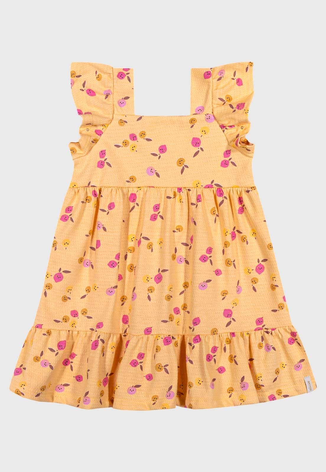 Vestido Elian Estampado Floral Amarelo