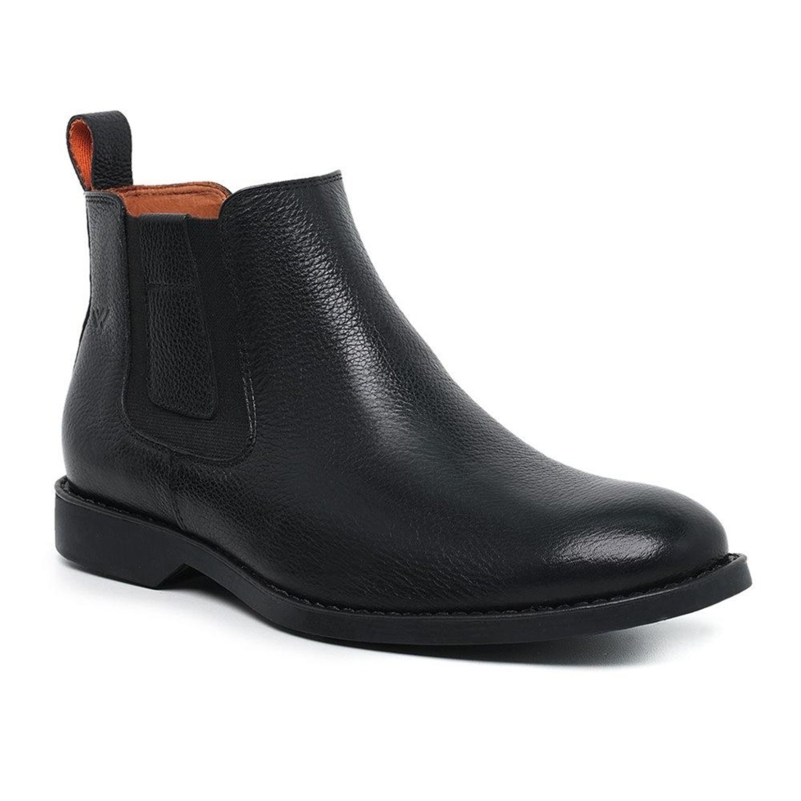 Bota Chelsea Masculina Couro Cano Baixo Confortável Moderna Marrom 38 Preto
