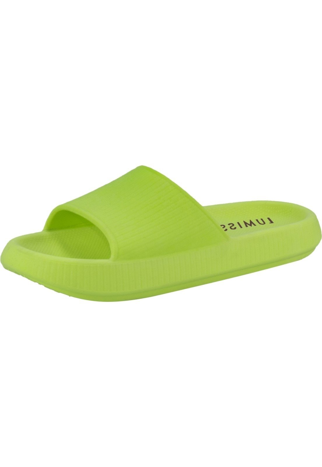 Vista 3 Chinelo Nuvem Lumiss Confortável Ortopédico Slide Macio Lemon verde LUMISS verde