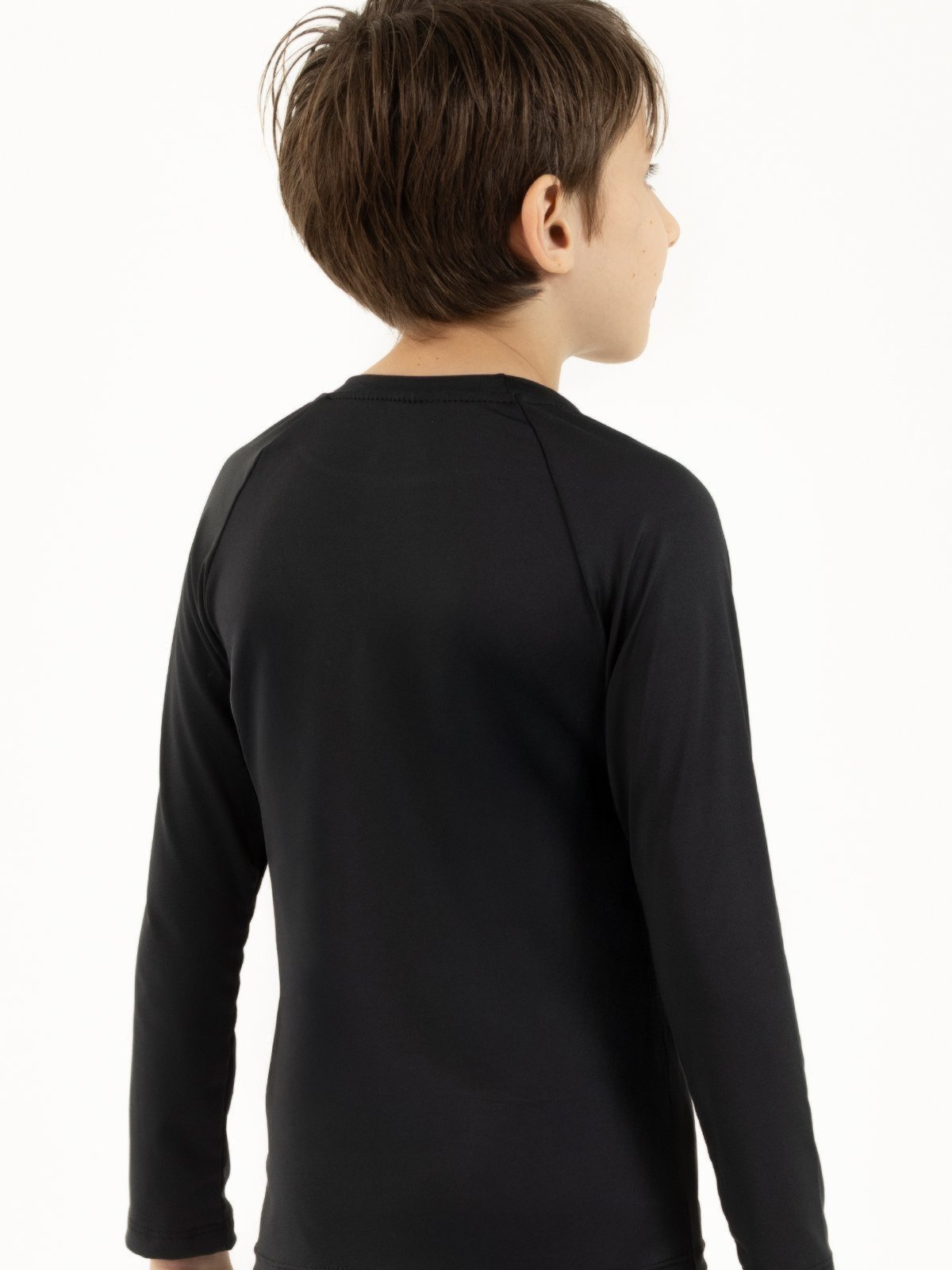 Vista 3 Camisa de Praia Unissex com Proteção UV 50 - Preta Magicamente Kids preto Magicamente Kids preto