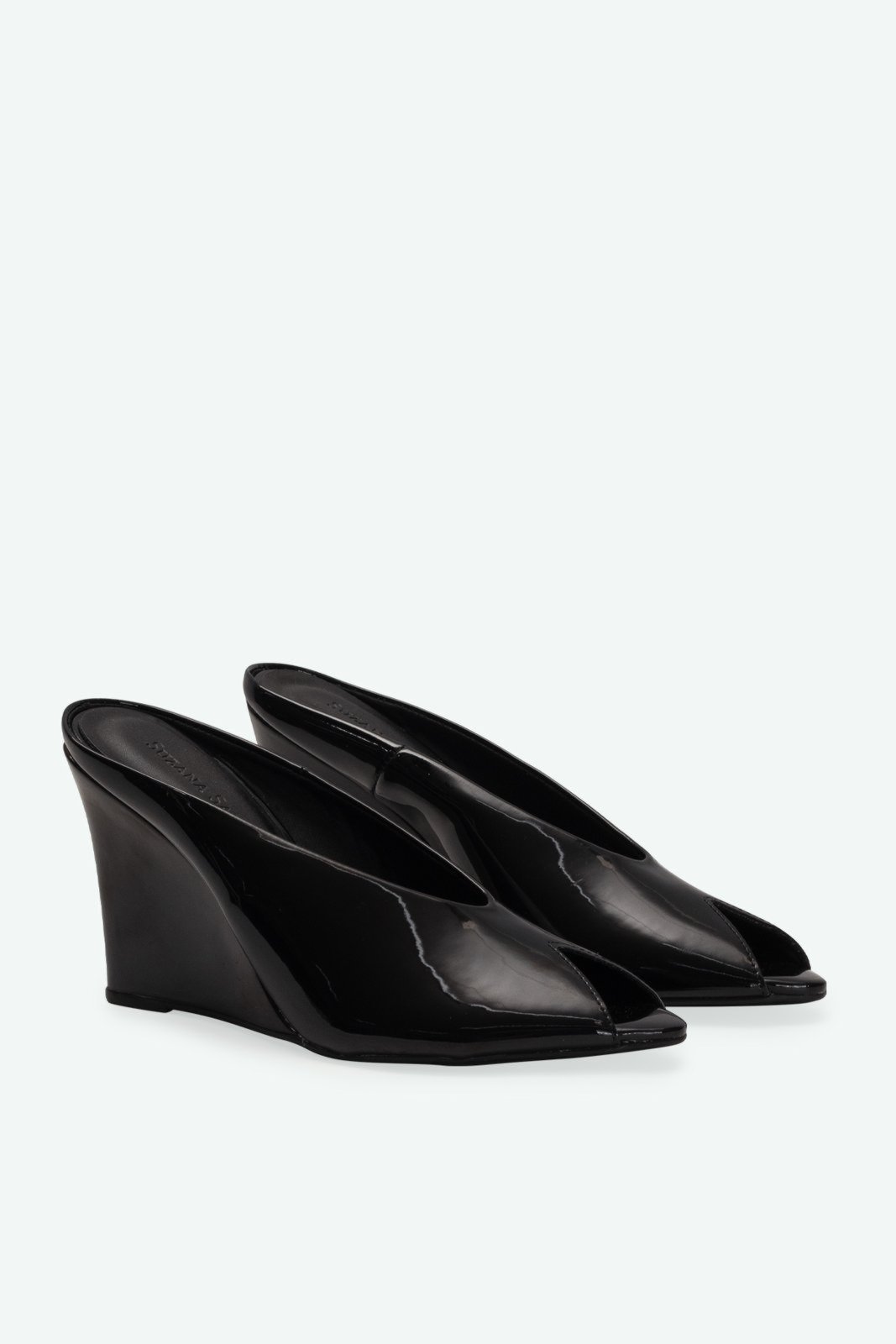 Vista 3 Peep Toe Lucia Suzana Santos preto Suzana Santos preto