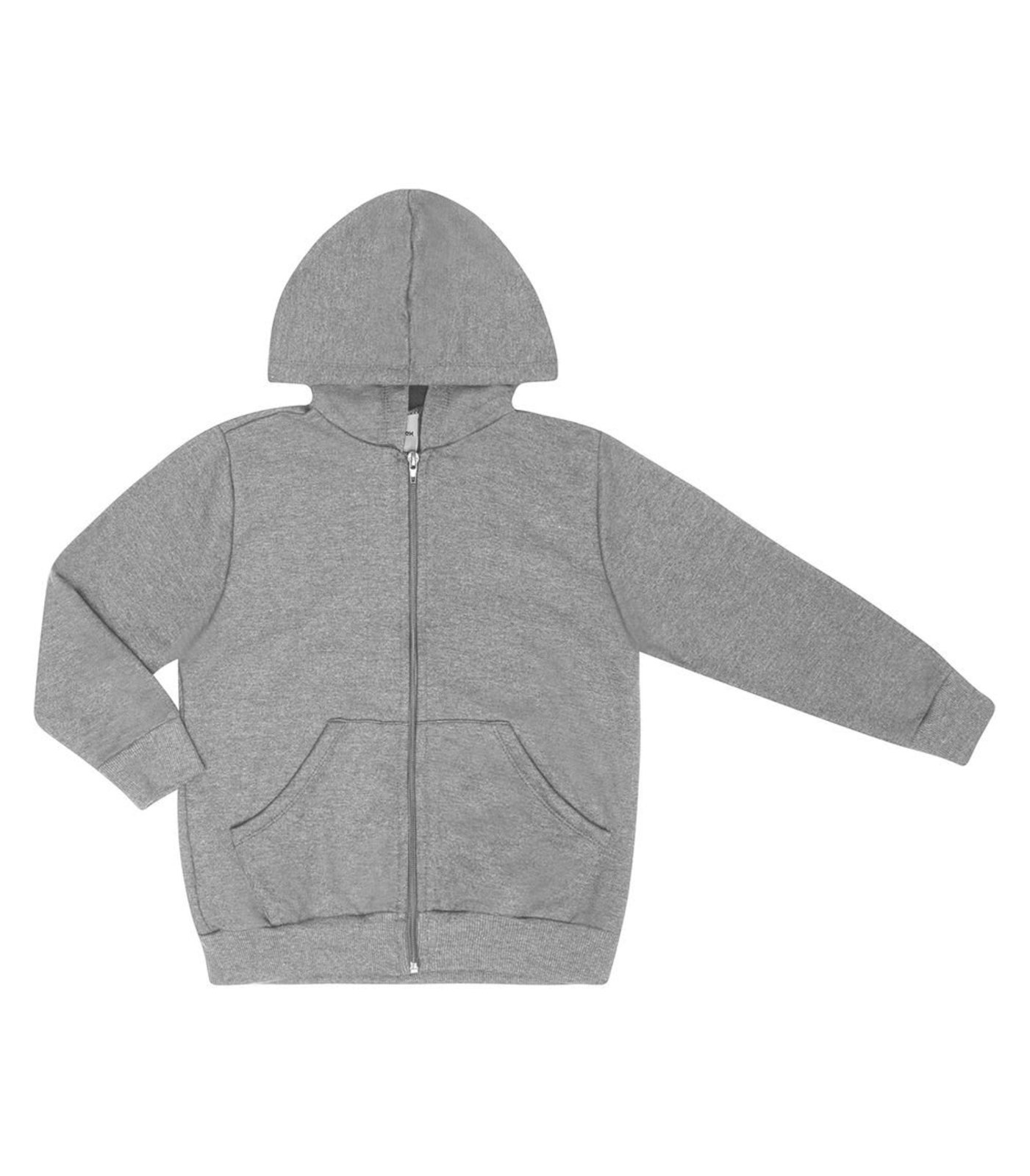 Infantil - Jaqueta Moletom com Capuz Rovitex Cinza