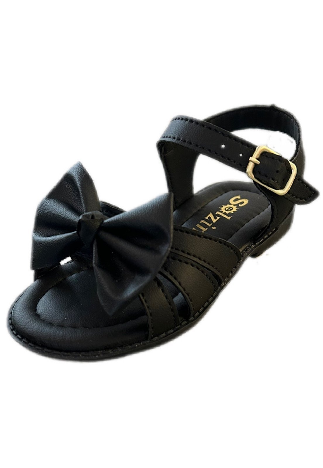 Infantil – Sandália menina infanil Solzim aranha Laço preto