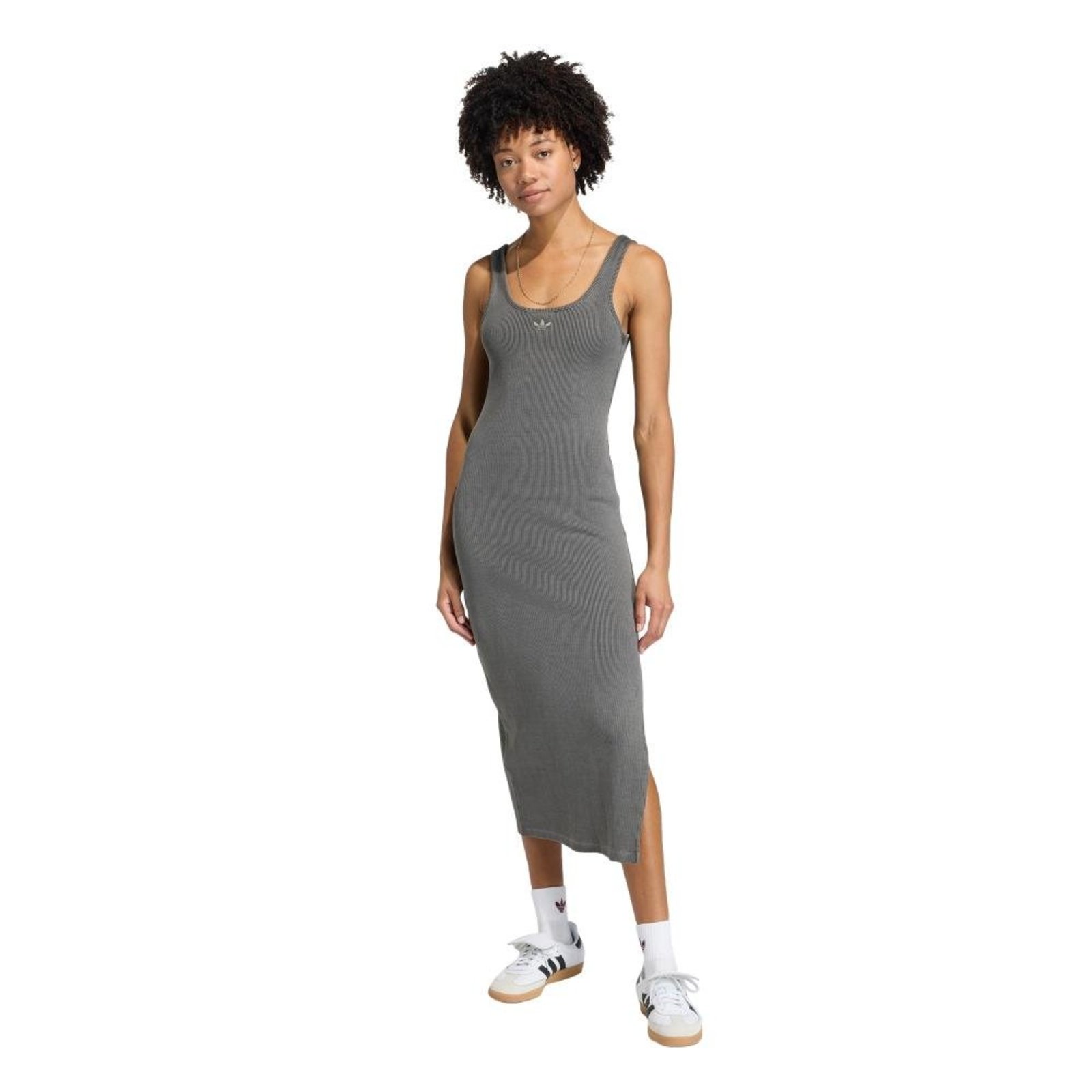 MAXIVESTIDO ESSENTIALS RIB TANK WASHED Preto