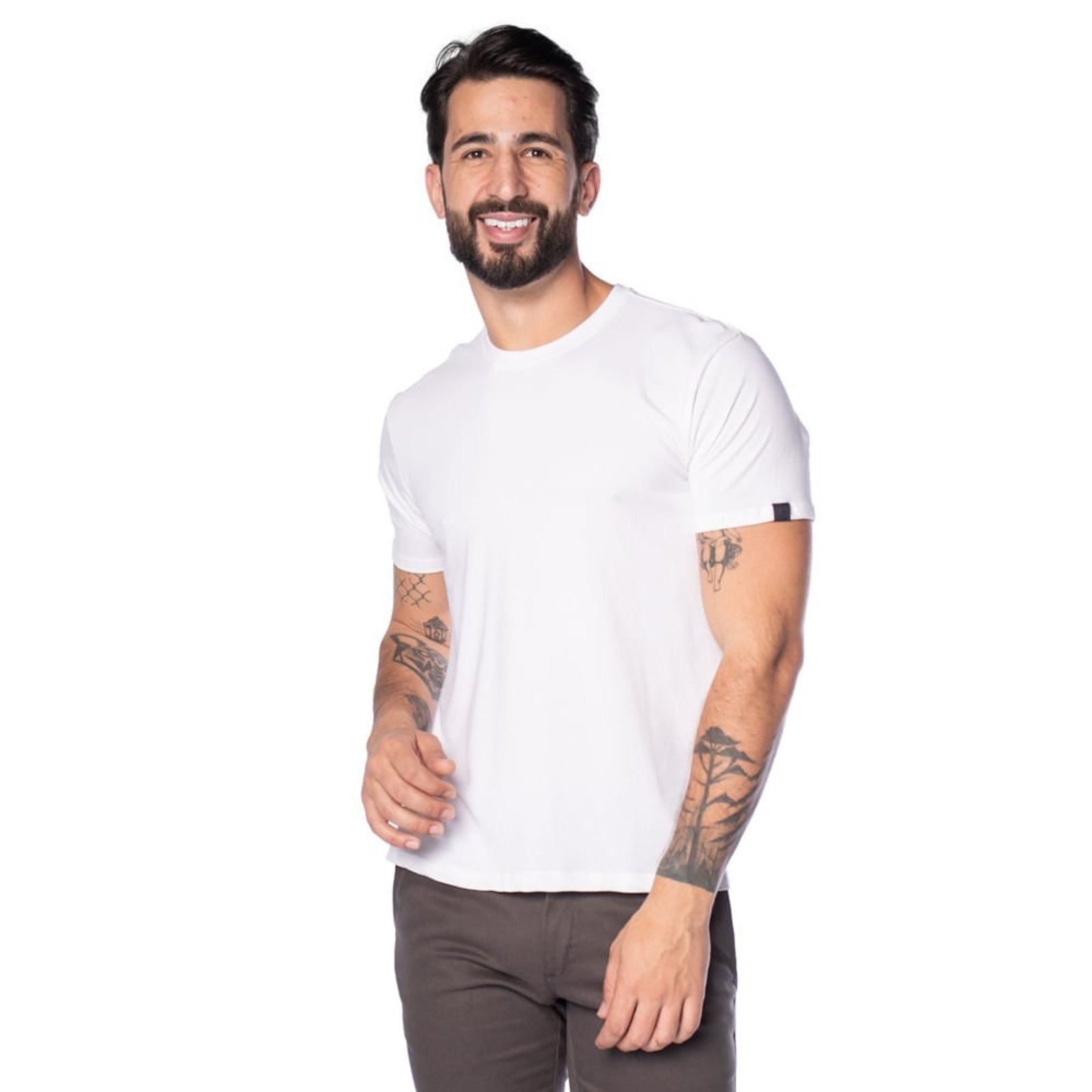 Camiseta Masculina John Sailor Básica Branco