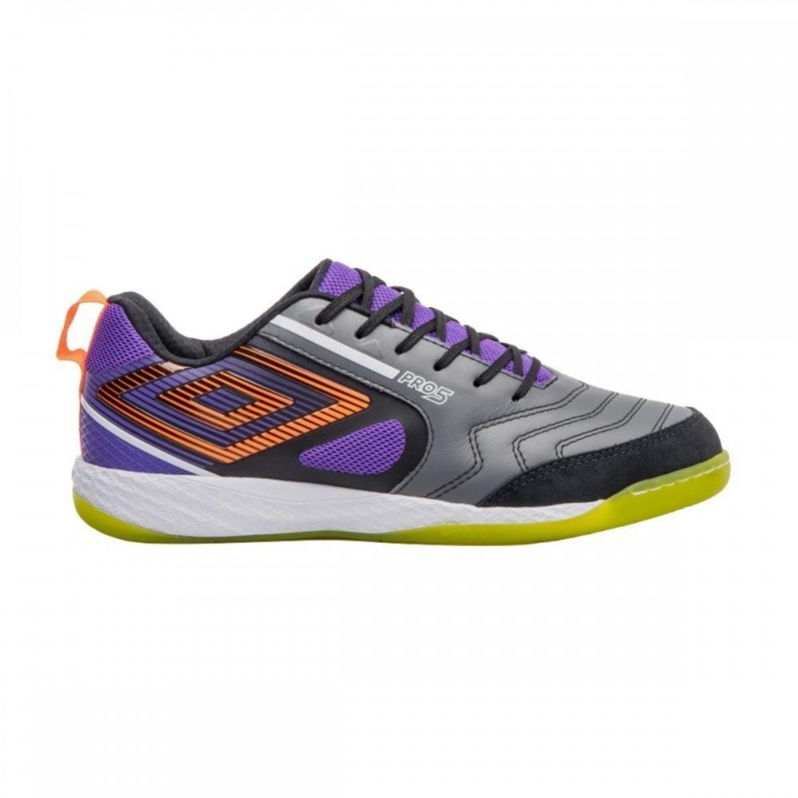 Chuteira Umbro Pro 5 Bump 810 Futsal Indoor Umbro Grafite