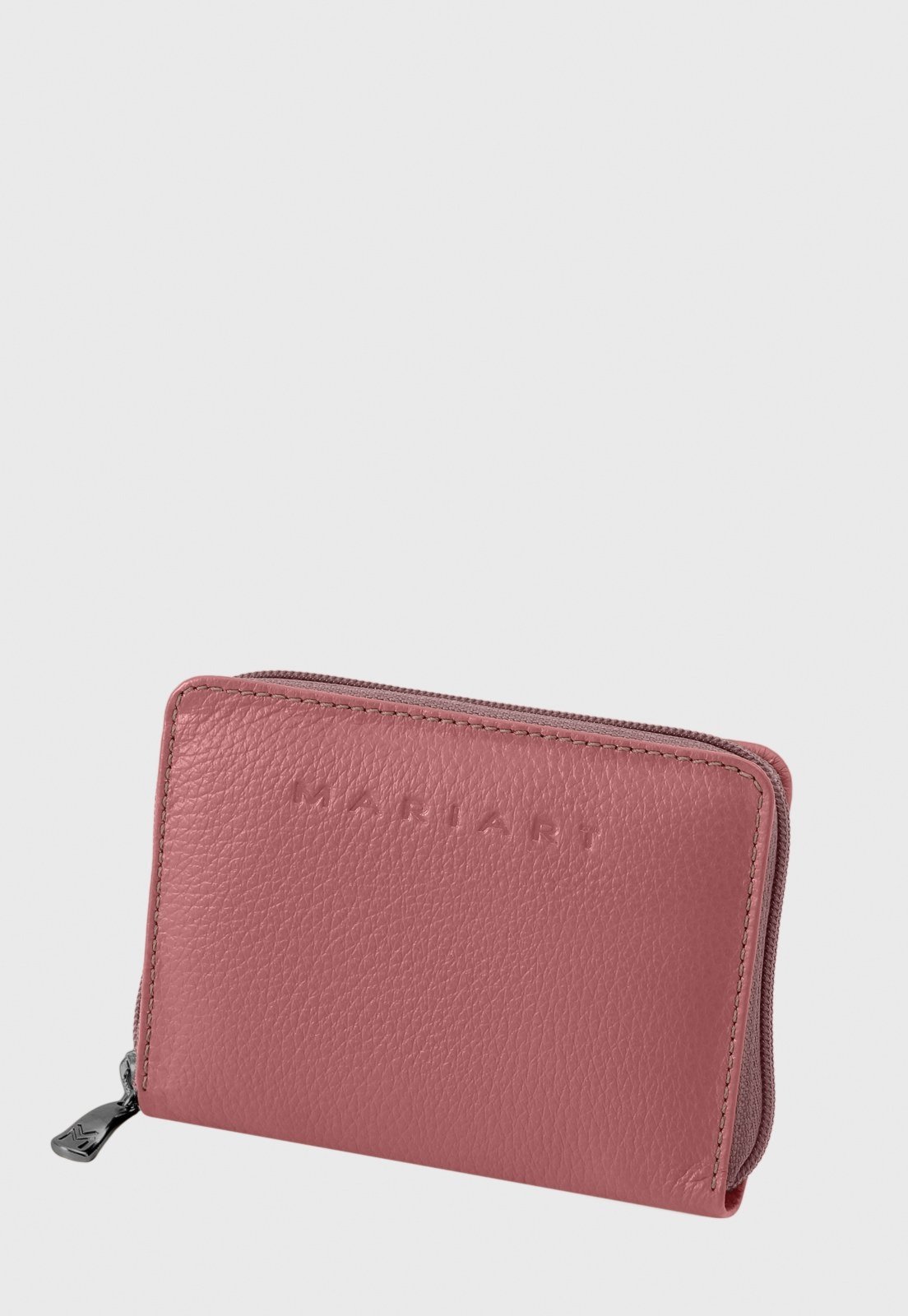 Vista 2 Carteira de Couro Mariart Citrino Blush rosa Mariart rosa