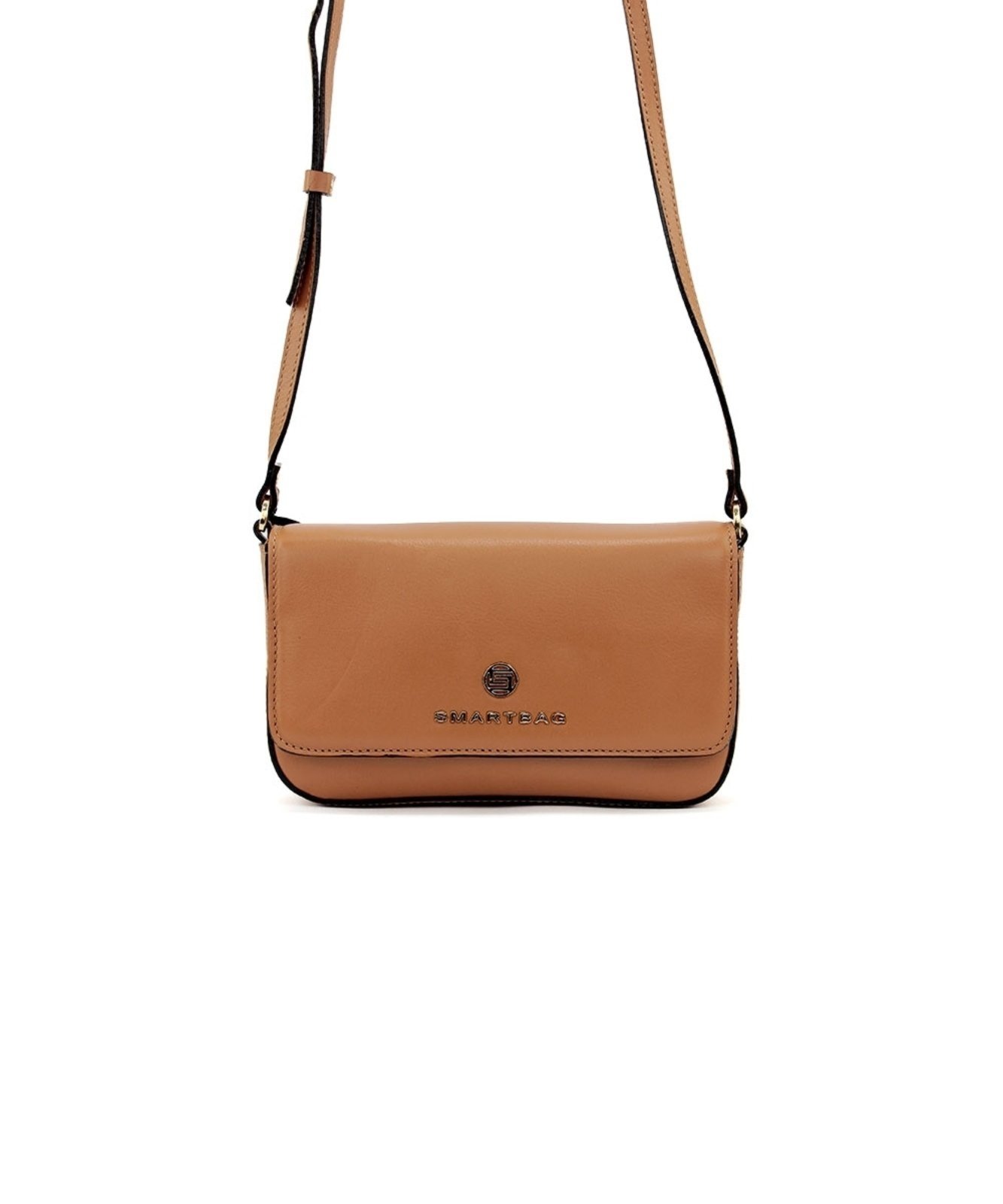 Vista 3 Bolsa Tira Colo Smartbag Couro Caramelo incolor incolor