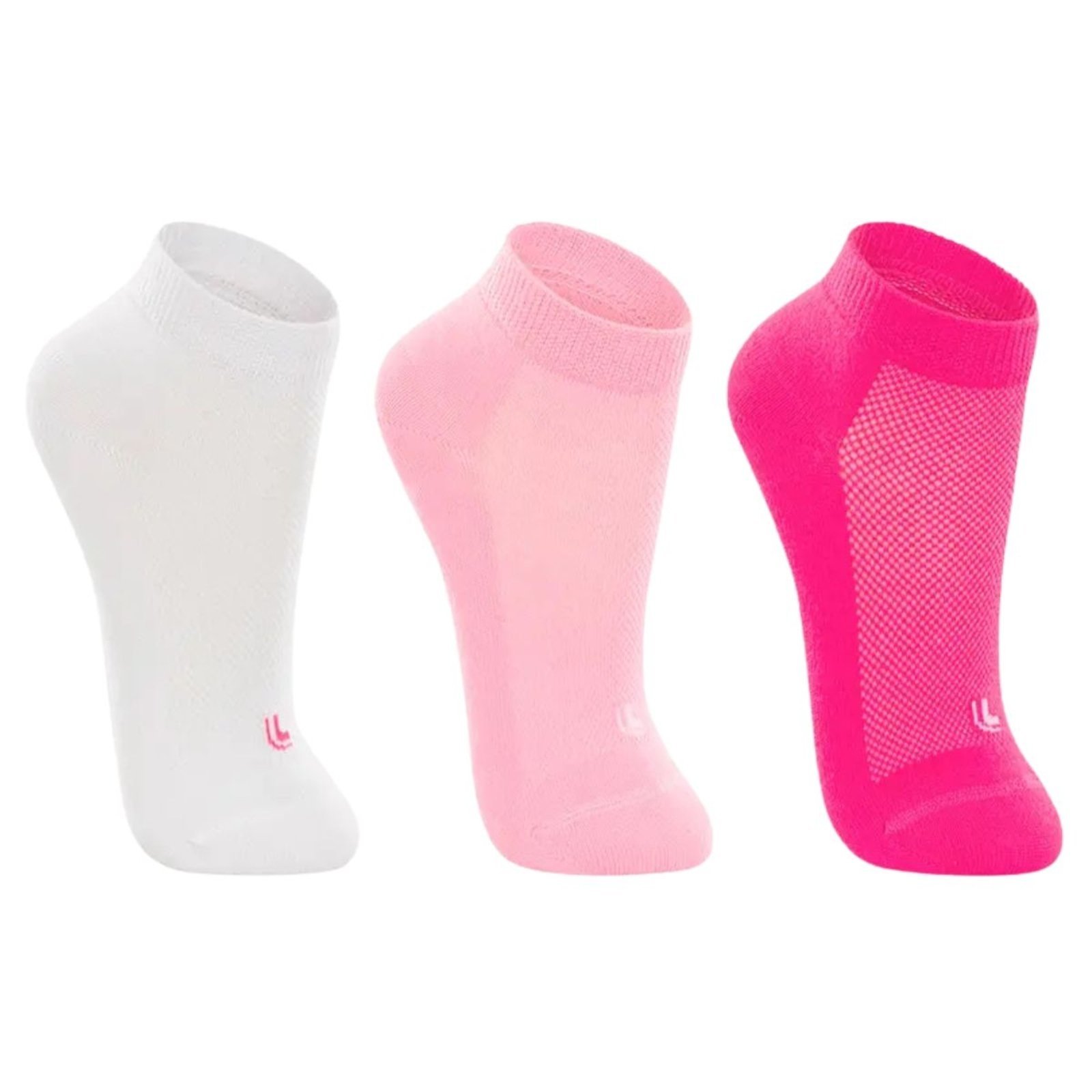 Kit 3 Pares de Meias Menina Cano Curto Lupo