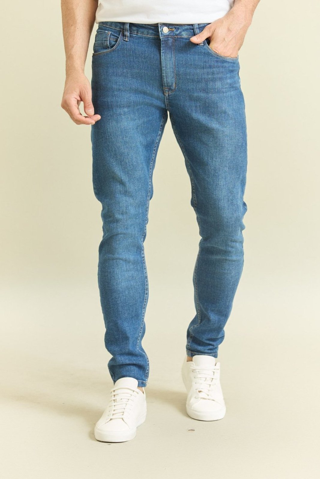 Calça Jeans Skinny Masculina Dark Wash Dialogo Azul